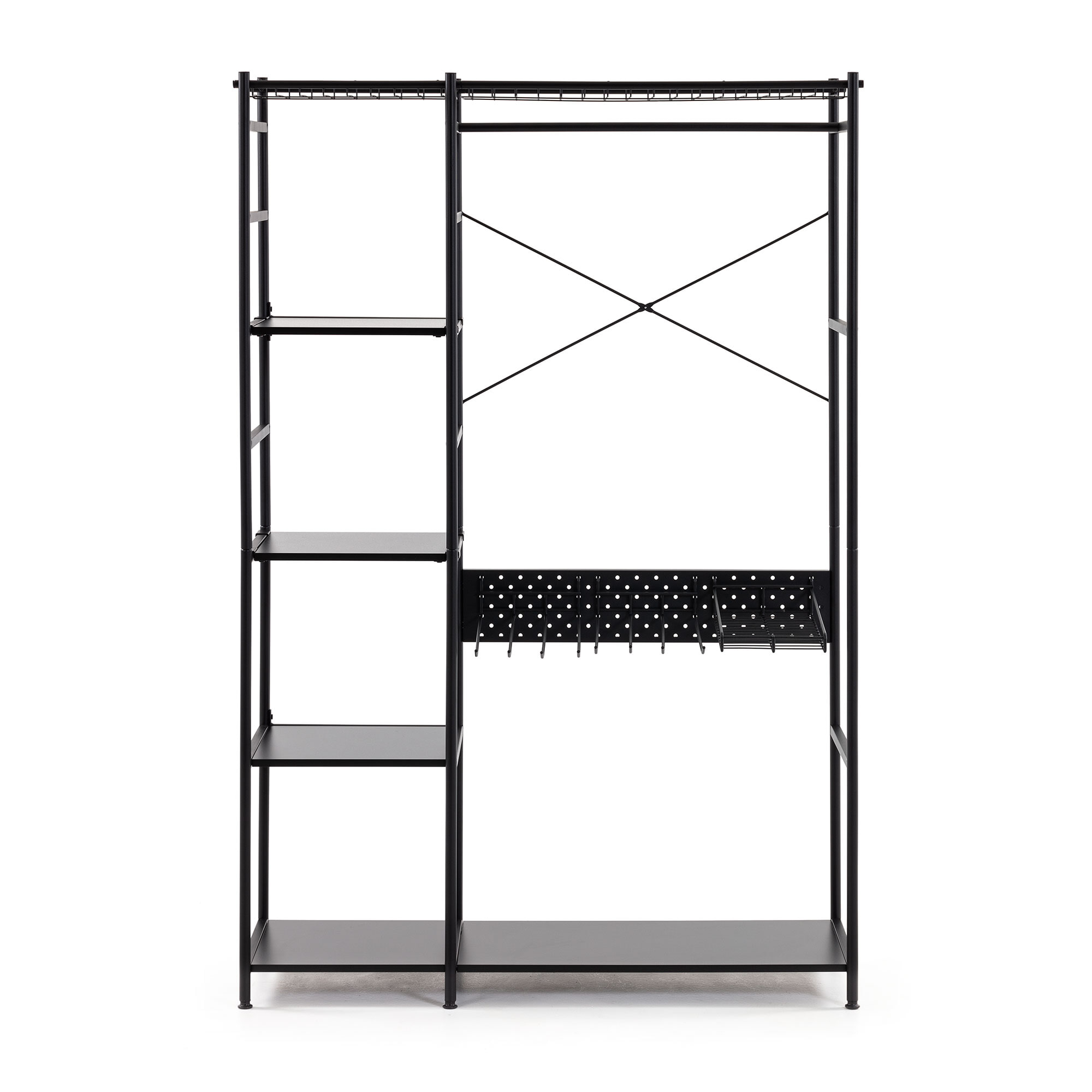 Kave Home Kledingrek 'Storn', kleur Zwart