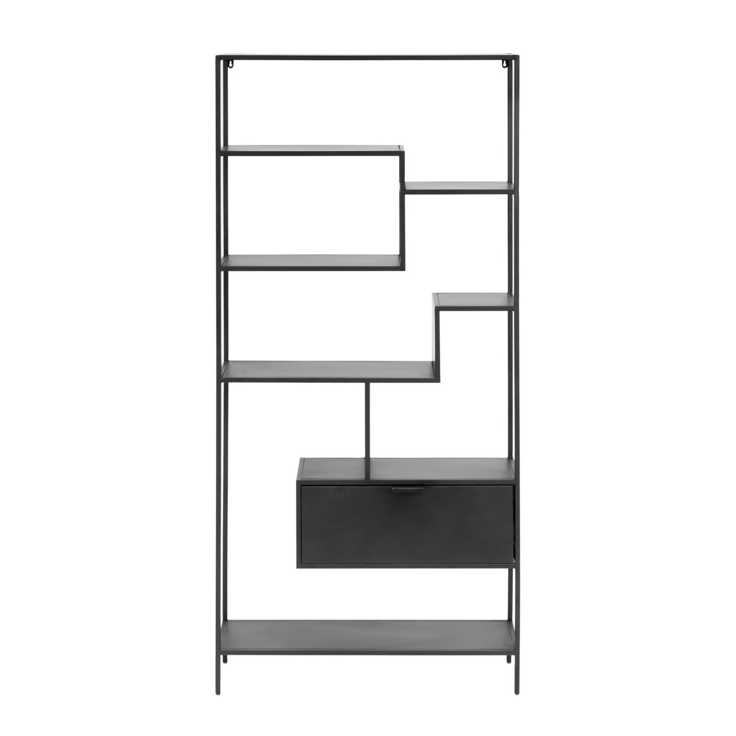 Kave Home Wandrek 'Shantay' Zwart metaal, 168 x 80cm