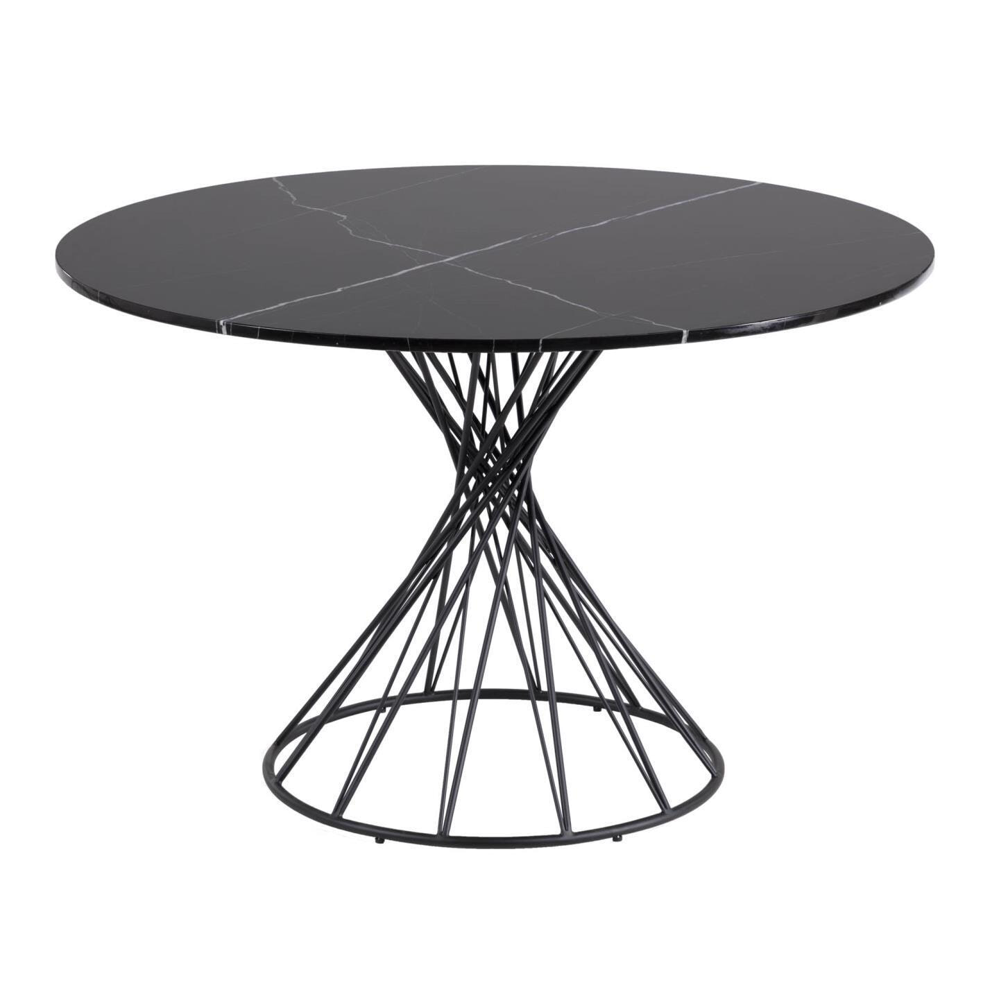 Kave Home Ronde Eettafel Niut Marmer 120cm Cc1838pr01 Sohome