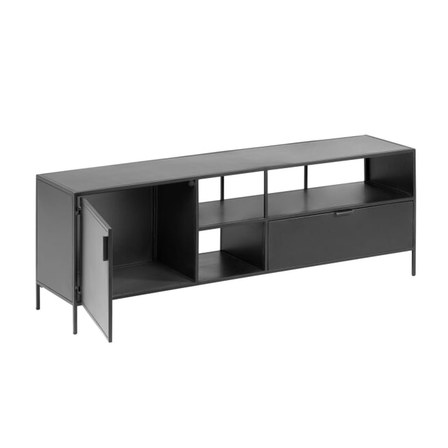 Kave Home TV-meubel 'Shantay' Zwart metaal, 150cm
