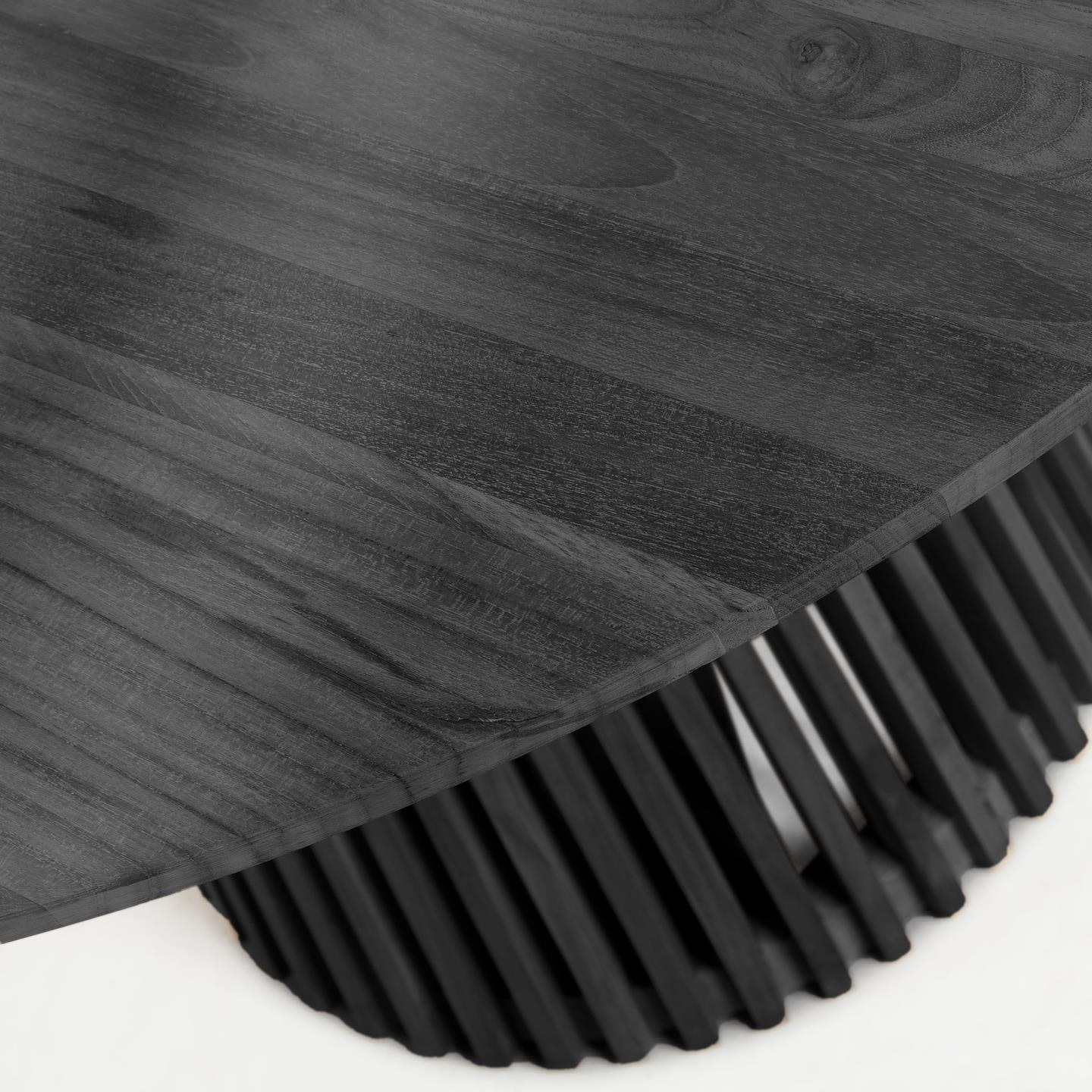 Kave Home Ronde Eettafel 'Jeanette' Mindihout, 120cm, kleur Zwart