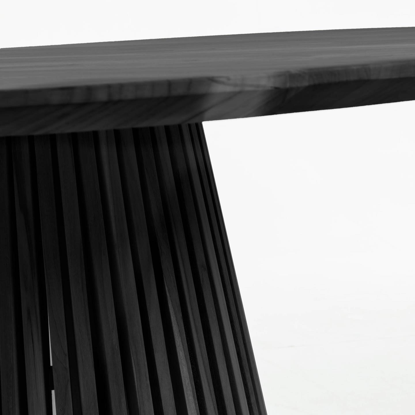 Kave Home Ronde Eettafel 'Jeanette' Mindihout, 120cm, kleur Zwart