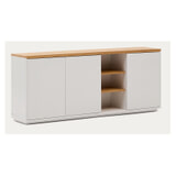 Kave Home Dressoir 'Abilen' Eiken, 180 x 75cm, kleur Wit