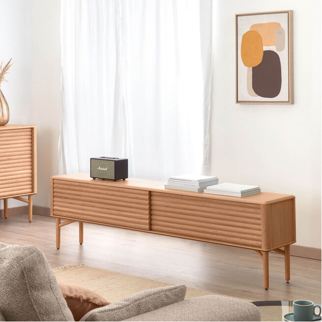 Kave Home TV-meubel 'Lenon' Eikenhout, 200cm