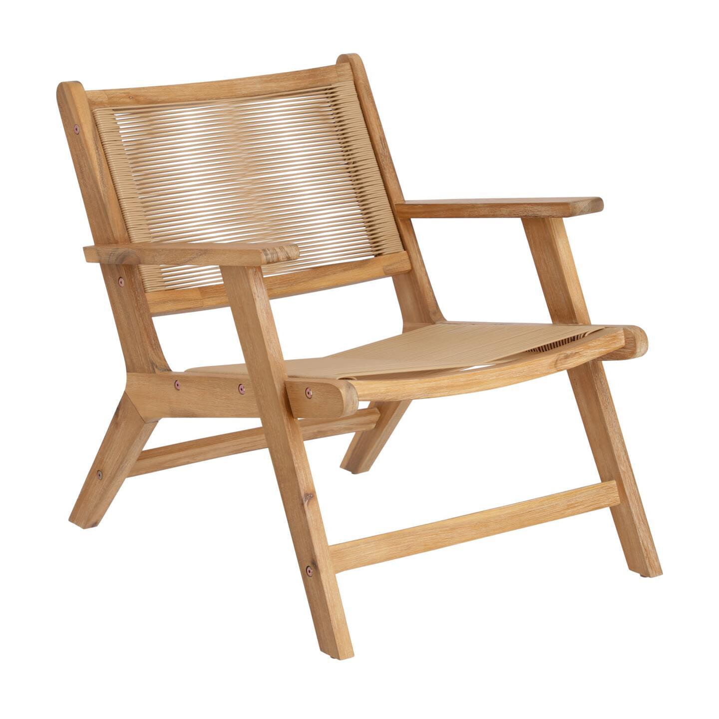 Kave Home Fauteuil 'Geralda' Acaciahout