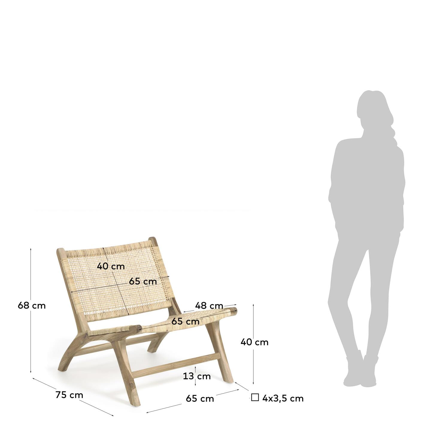 Kave Home Fauteuil 'Beida'