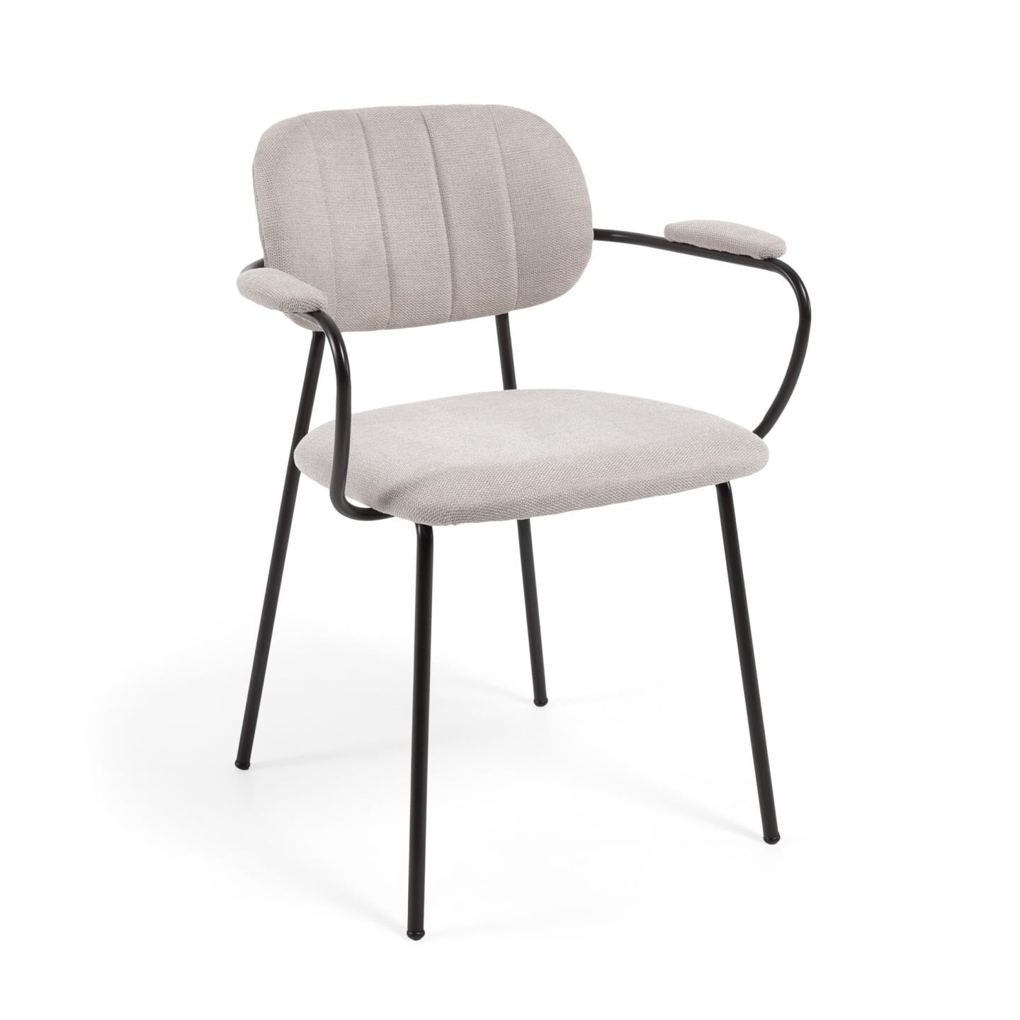 Kave Home Eetkamerstoel Auxtina Chenille - Beige