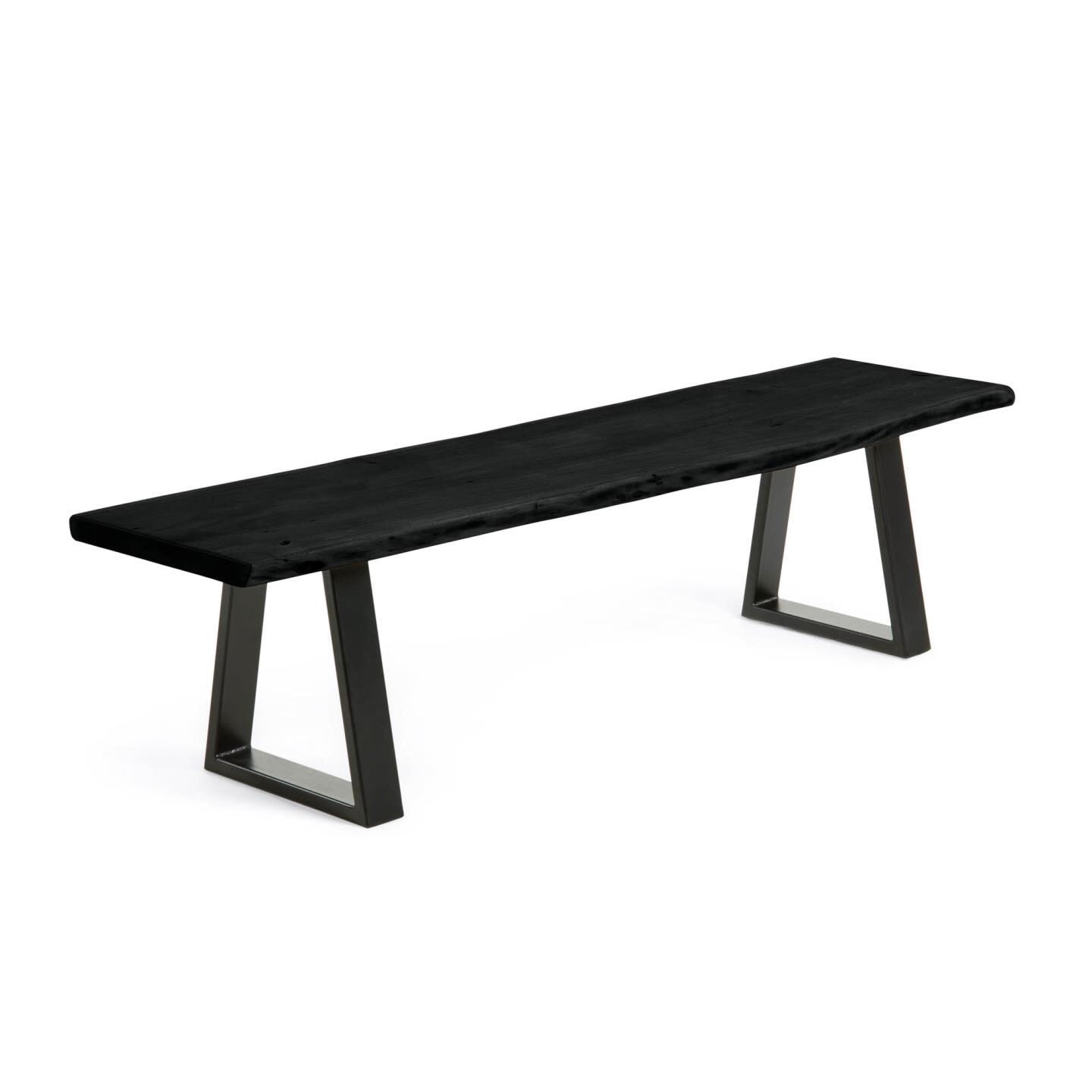 Kave Home Eetkamerbank 'Alaia' 160cm, kleur Zwart Kave Home Eetkamerbank 'Alaia' 160cm, kleur Zwart