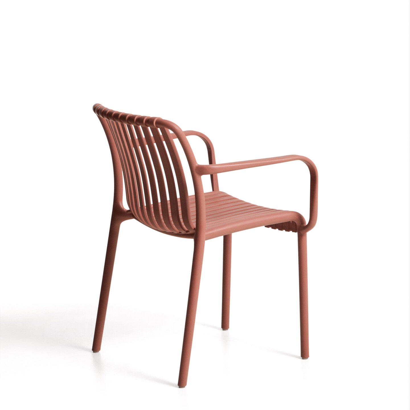 Kave Home Tuinstoel 'Isabellini' Gerecyclede kunststof, kleur Terracotta