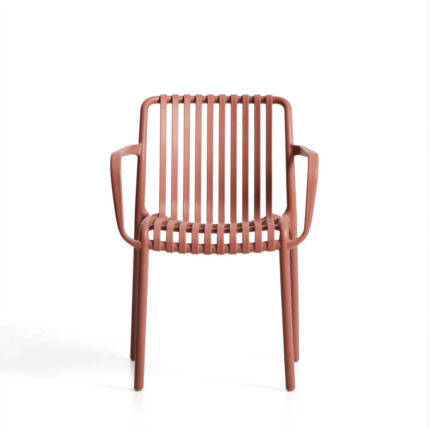 Kave Home Tuinstoel 'Isabellini' Gerecyclede kunststof, kleur Terracotta