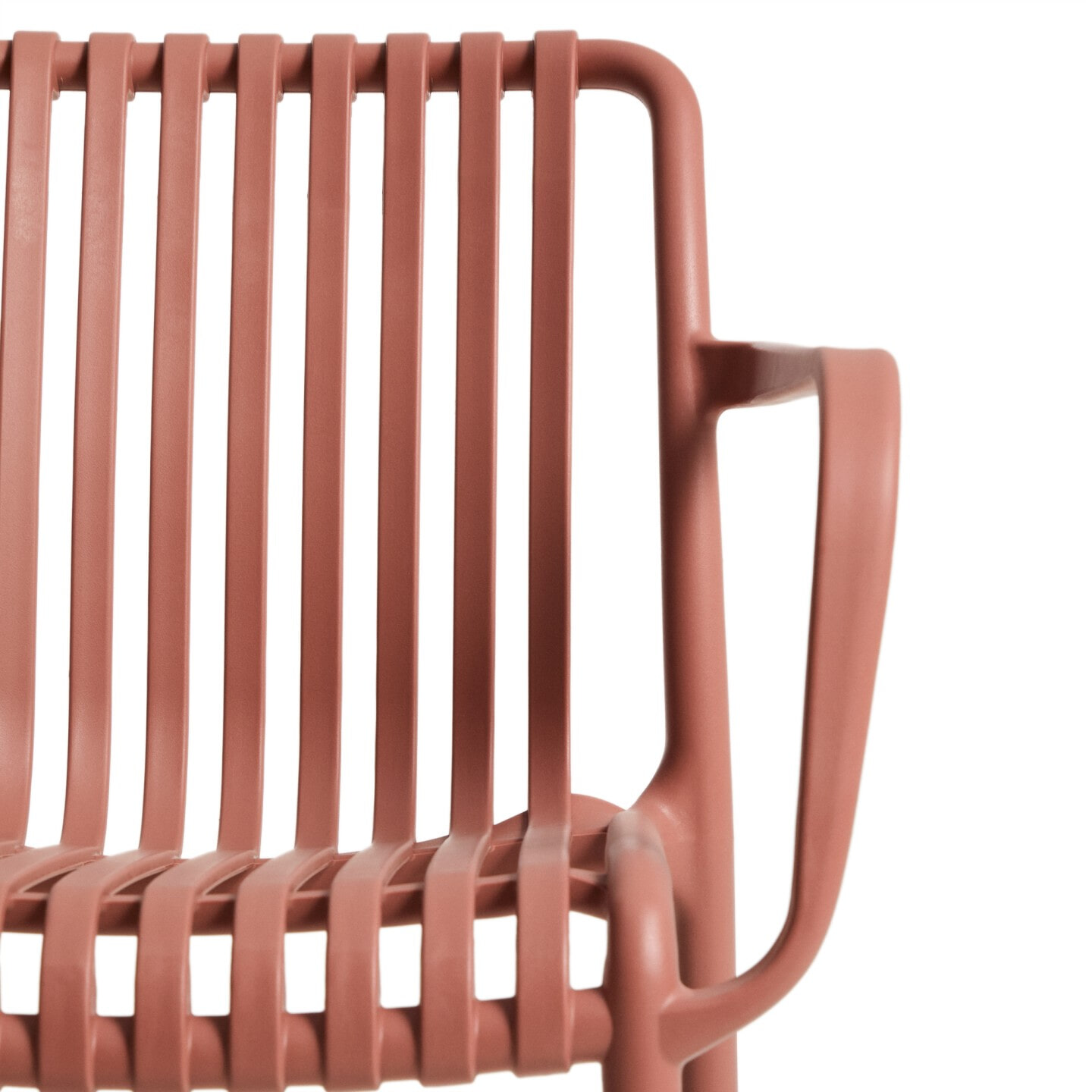 Kave Home Tuinstoel 'Isabellini' Gerecyclede kunststof, kleur Terracotta