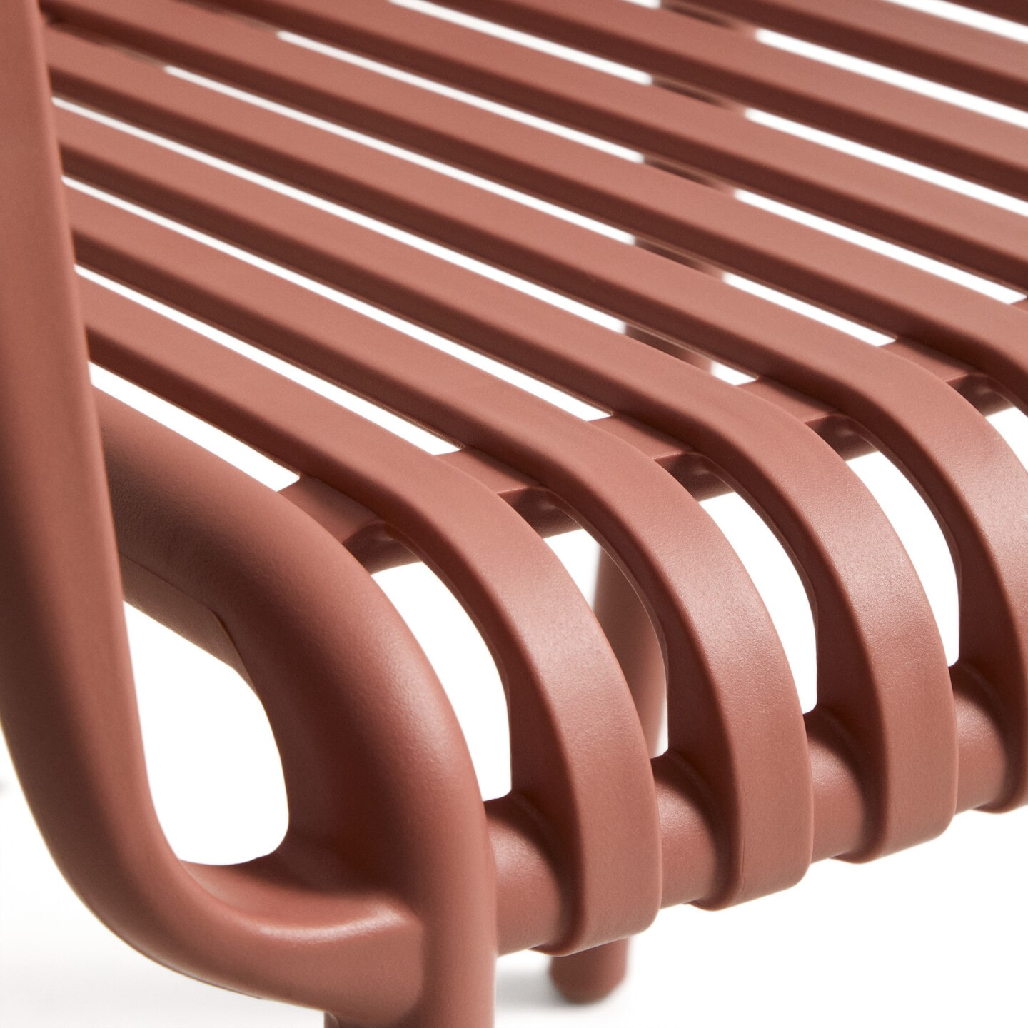 Kave Home Tuinstoel 'Isabellini' Gerecyclede kunststof, kleur Terracotta