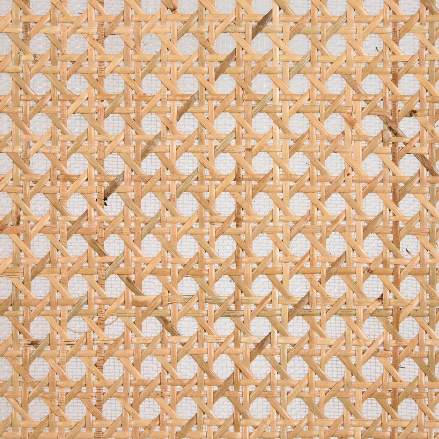 Kave Home Eetkamerstoel 'Romane' Rotan / Webbing, kleur Zwart