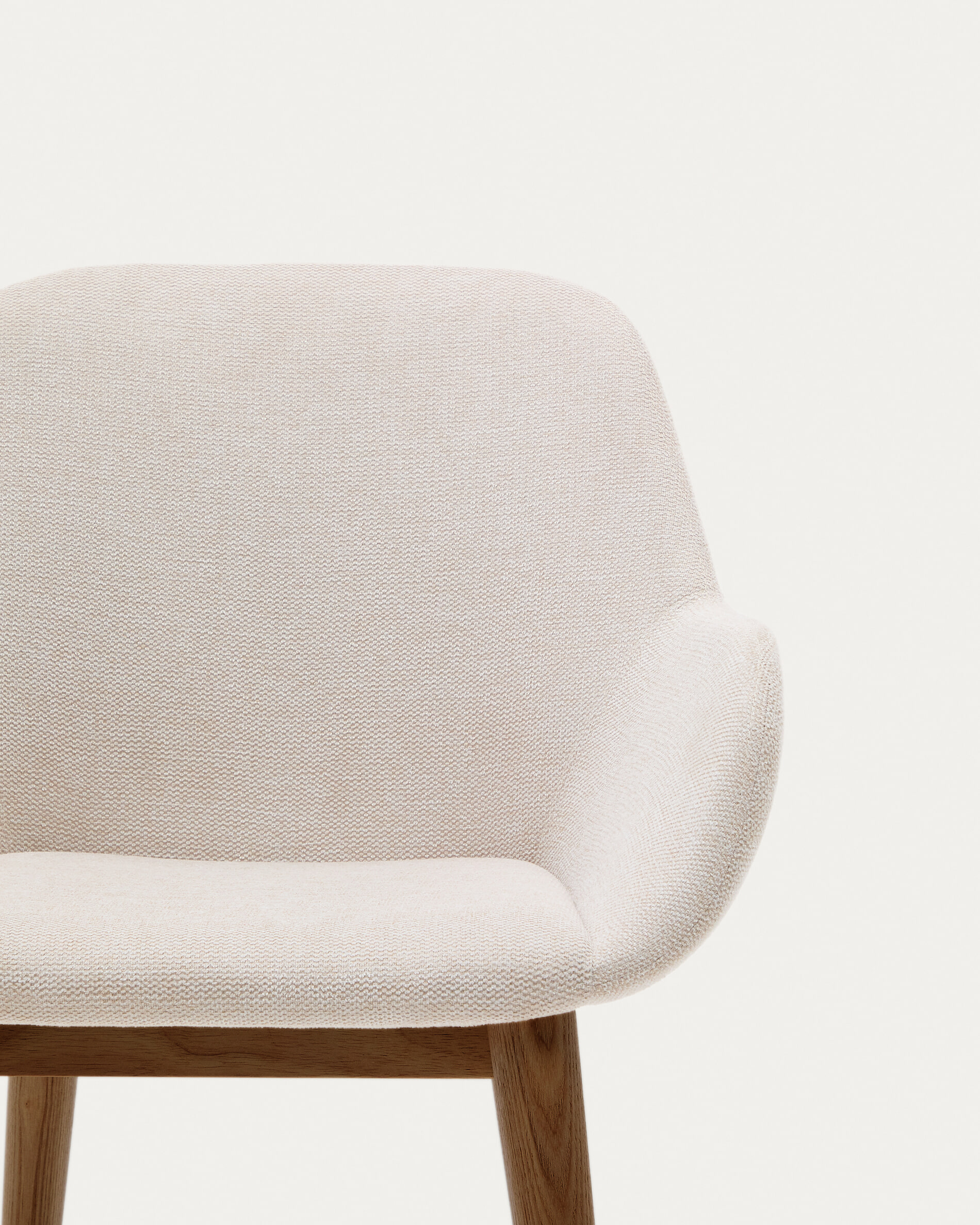 Kave Home Eetkamerstoel 'Konna' kleur Beige