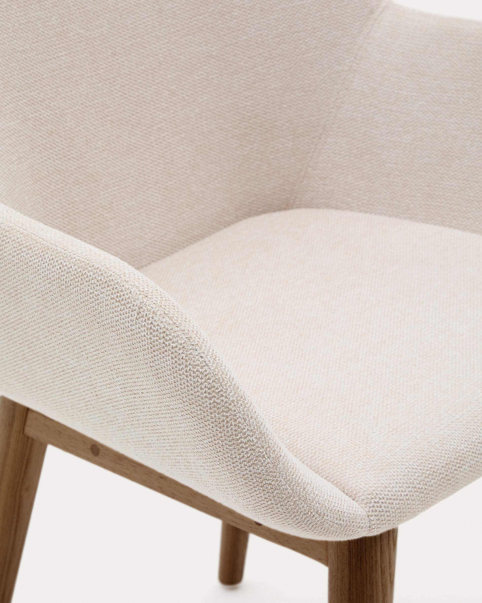 Kave Home Eetkamerstoel 'Konna' kleur Beige