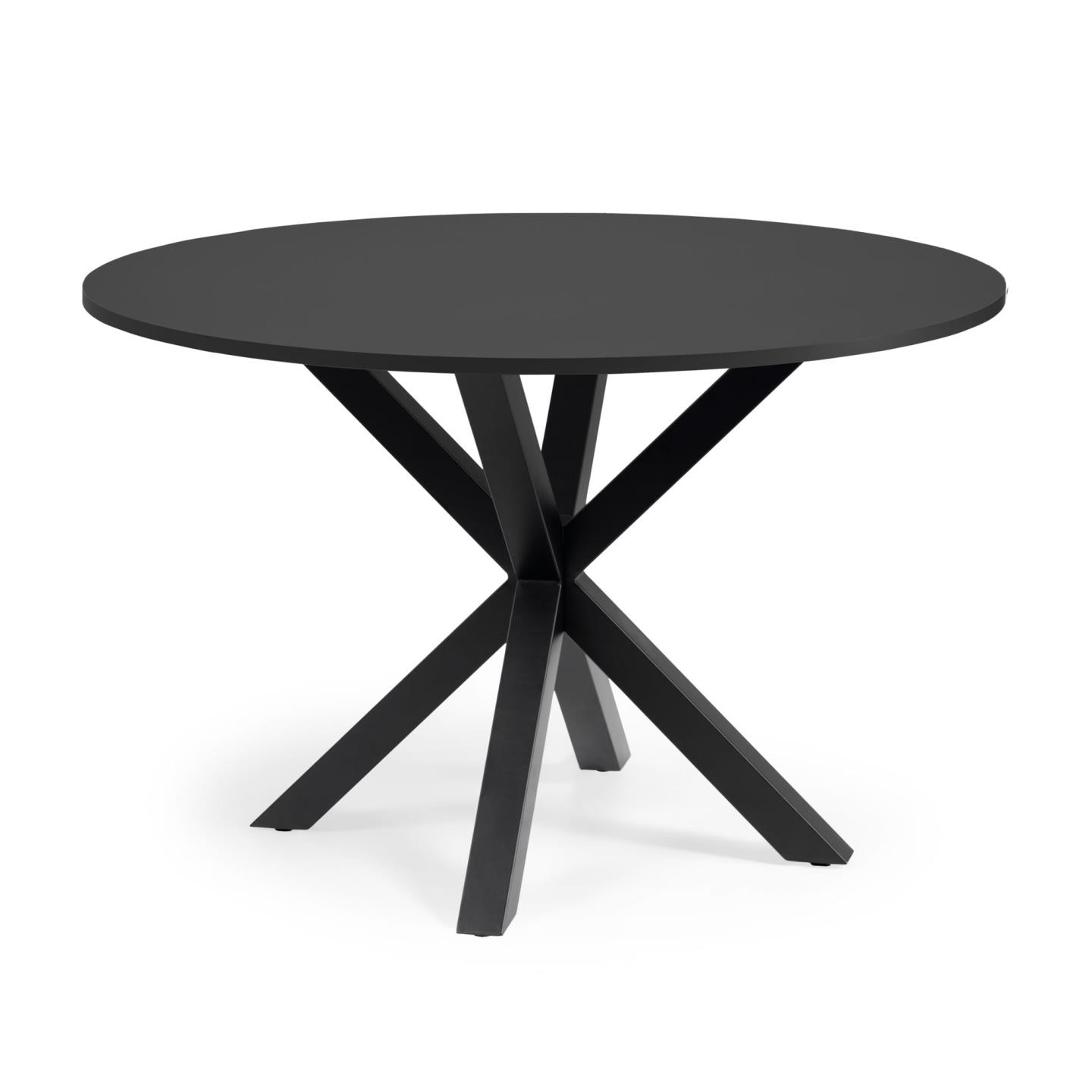 Kave Home Ronde Eettafel 'Argo' 120cm, kleur Zwart