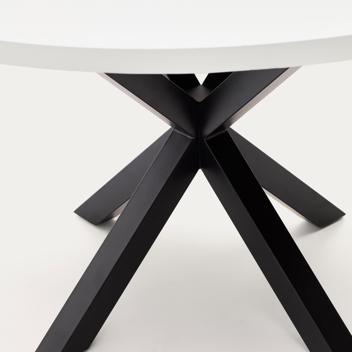 Kave Home Ronde Eettafel 'Argo' Melamine, 120cm, kleur Wit