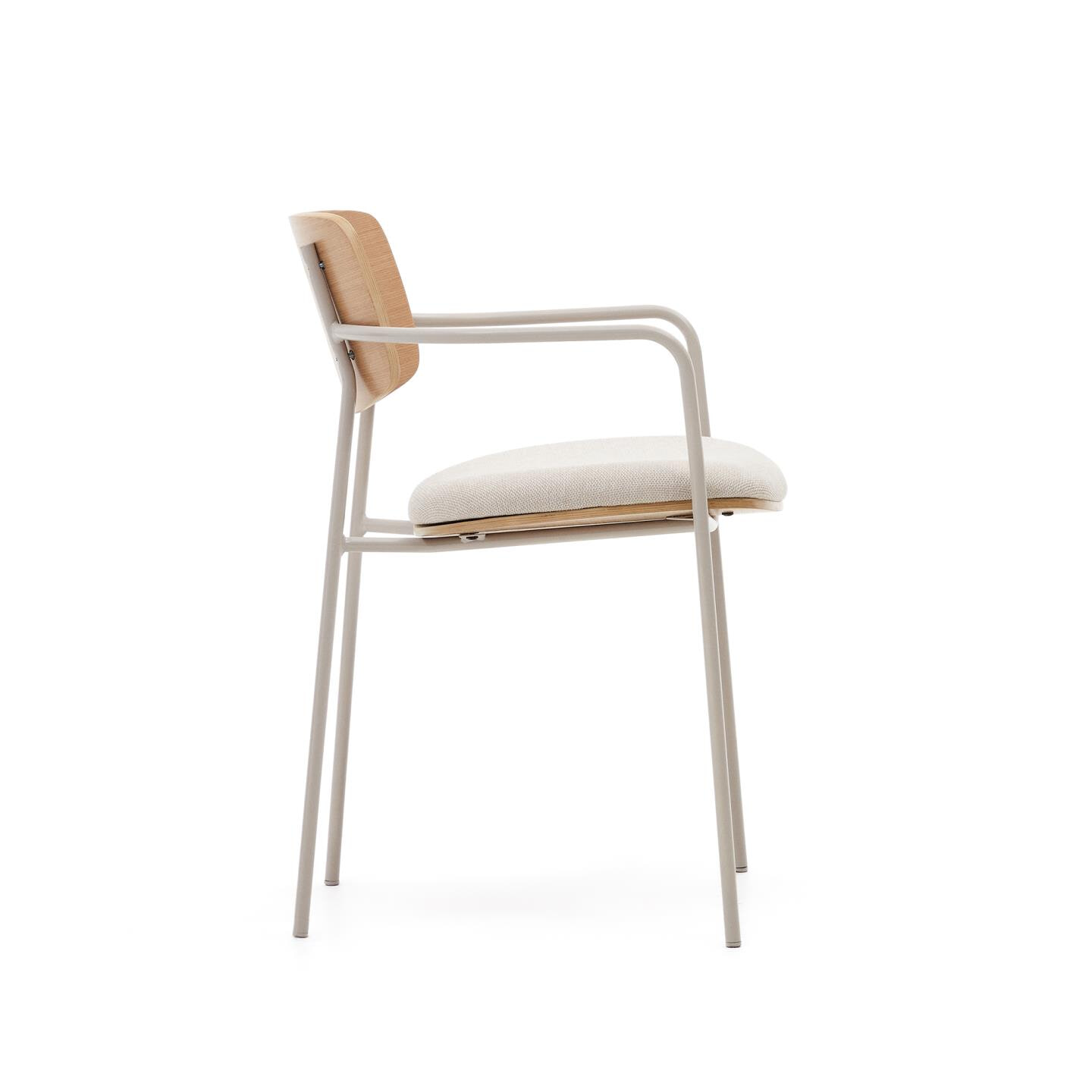 Kave Home Eetkamerstoel 'Maureen' Eiken, kleur Beige
