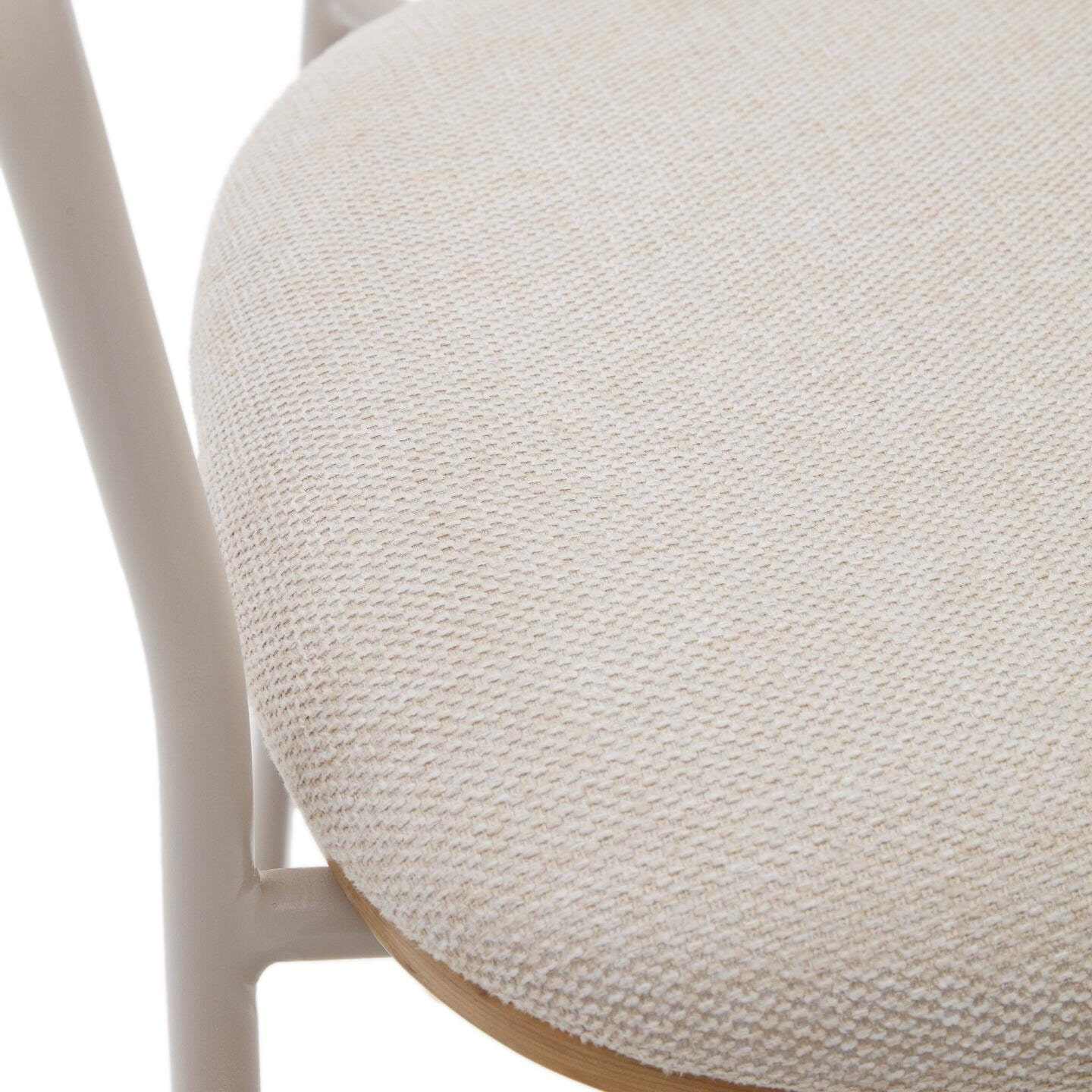 Kave Home Eetkamerstoel 'Maureen' Eiken, kleur Beige