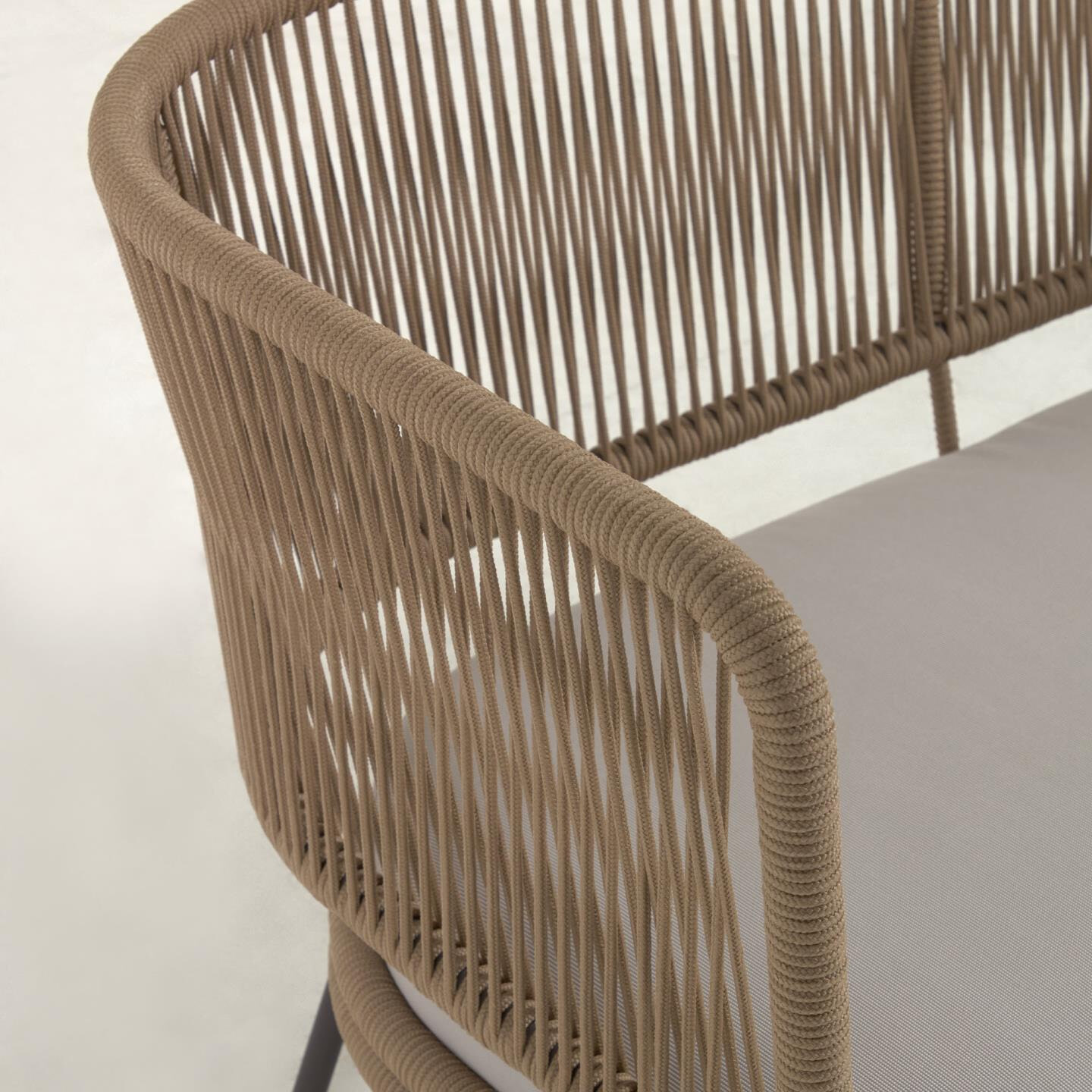 Kave Home 2-zits Tuinbank 'Nadin' 135cm, kleur Beige