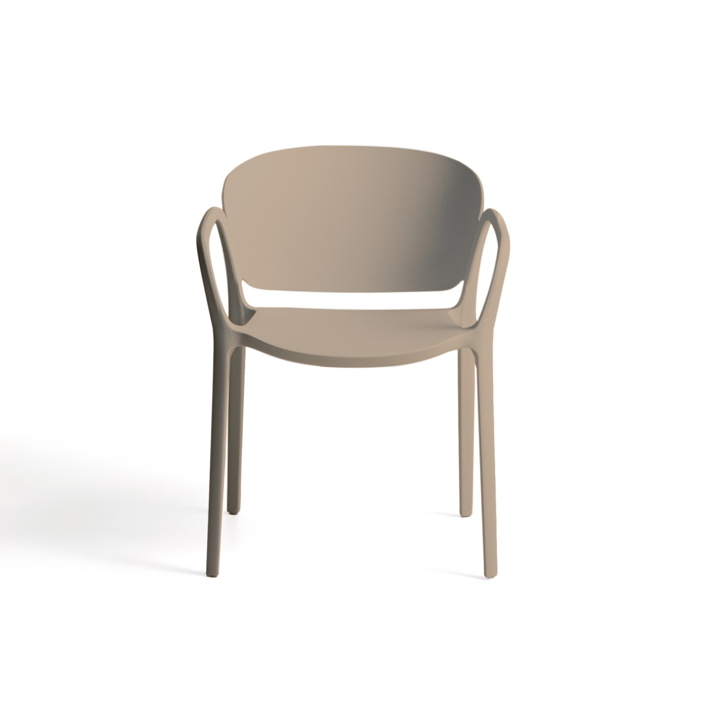 Kave Home Tuinstoel 'Ania' Kunststof, kleur Beige
