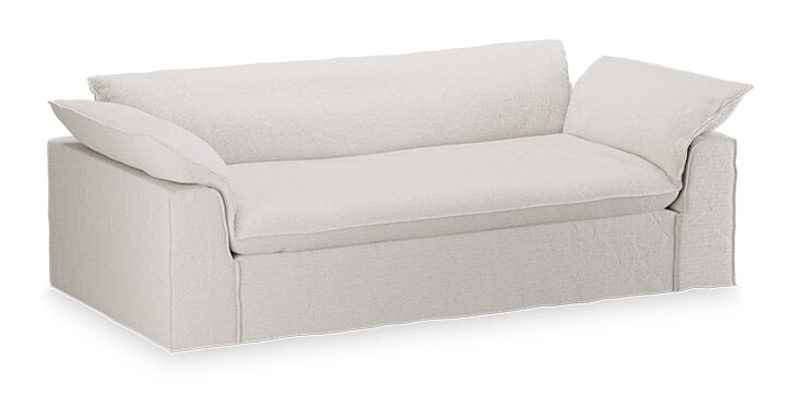 HKliving 3-zits Bank Nomad 244cm, Cosy stof - Beige