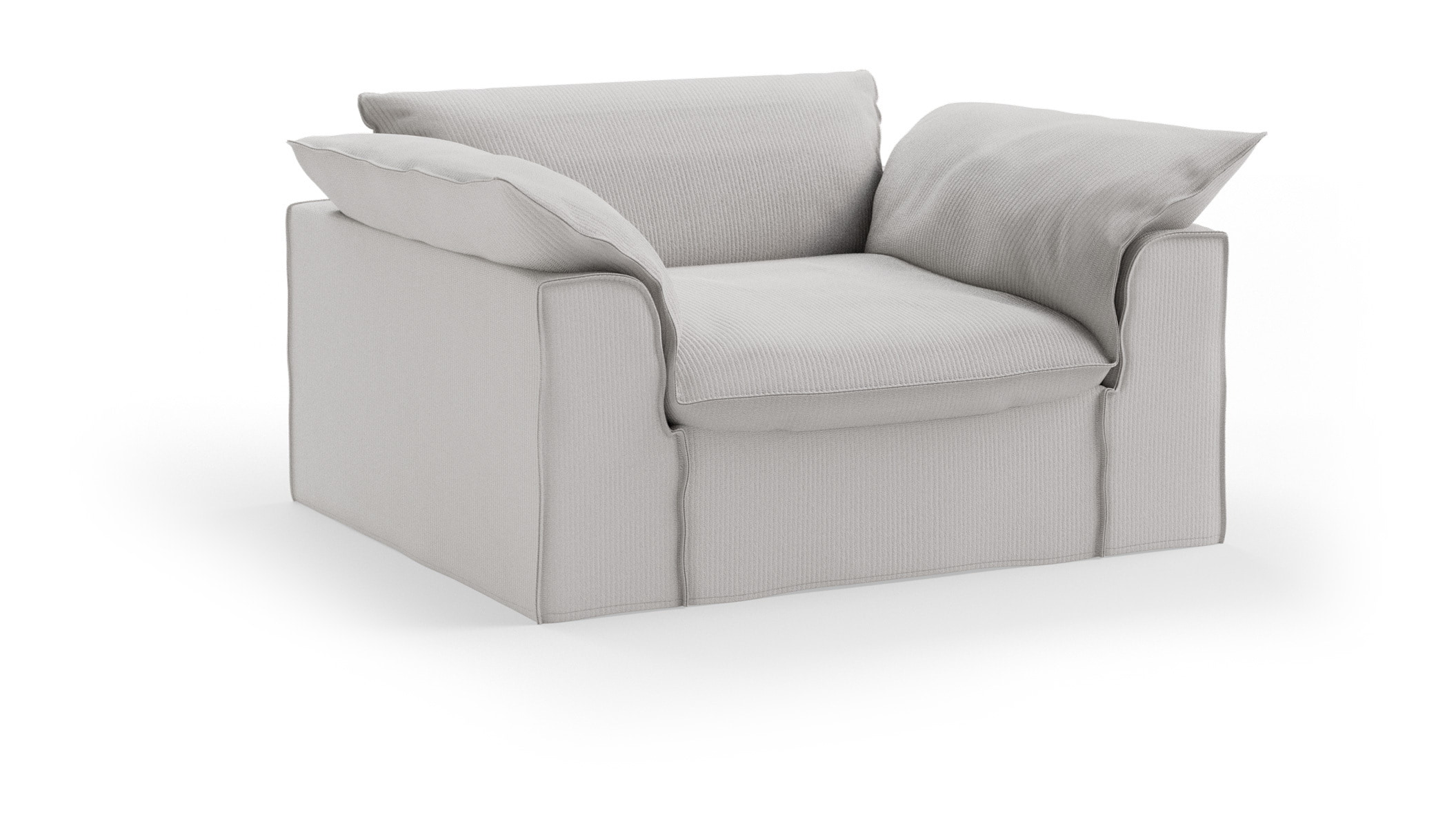HKliving Loveseat Nomad Corduroy Rib, 139cm - Crème