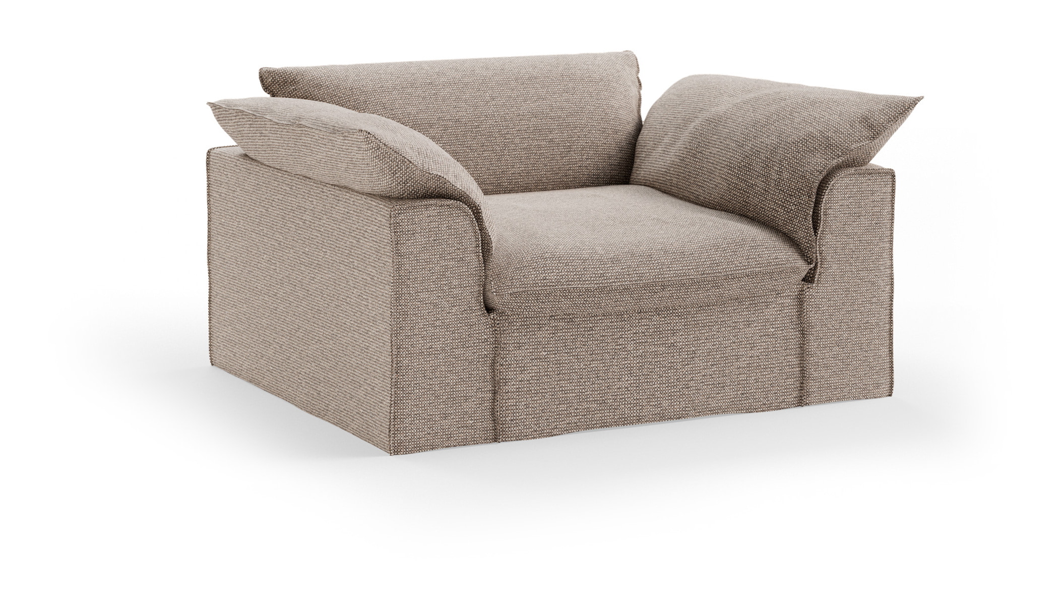 HKliving Loveseat Nomad Sneak stof, 139cm - Beige