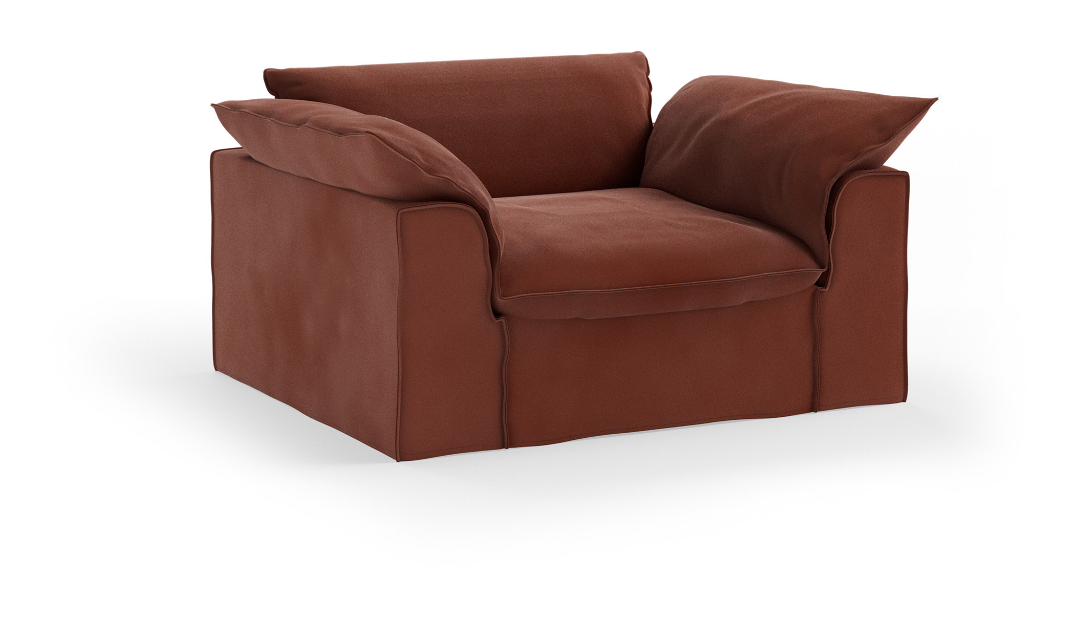 HKliving Loveseat Nomad Velvet, 139cm - Magnolia