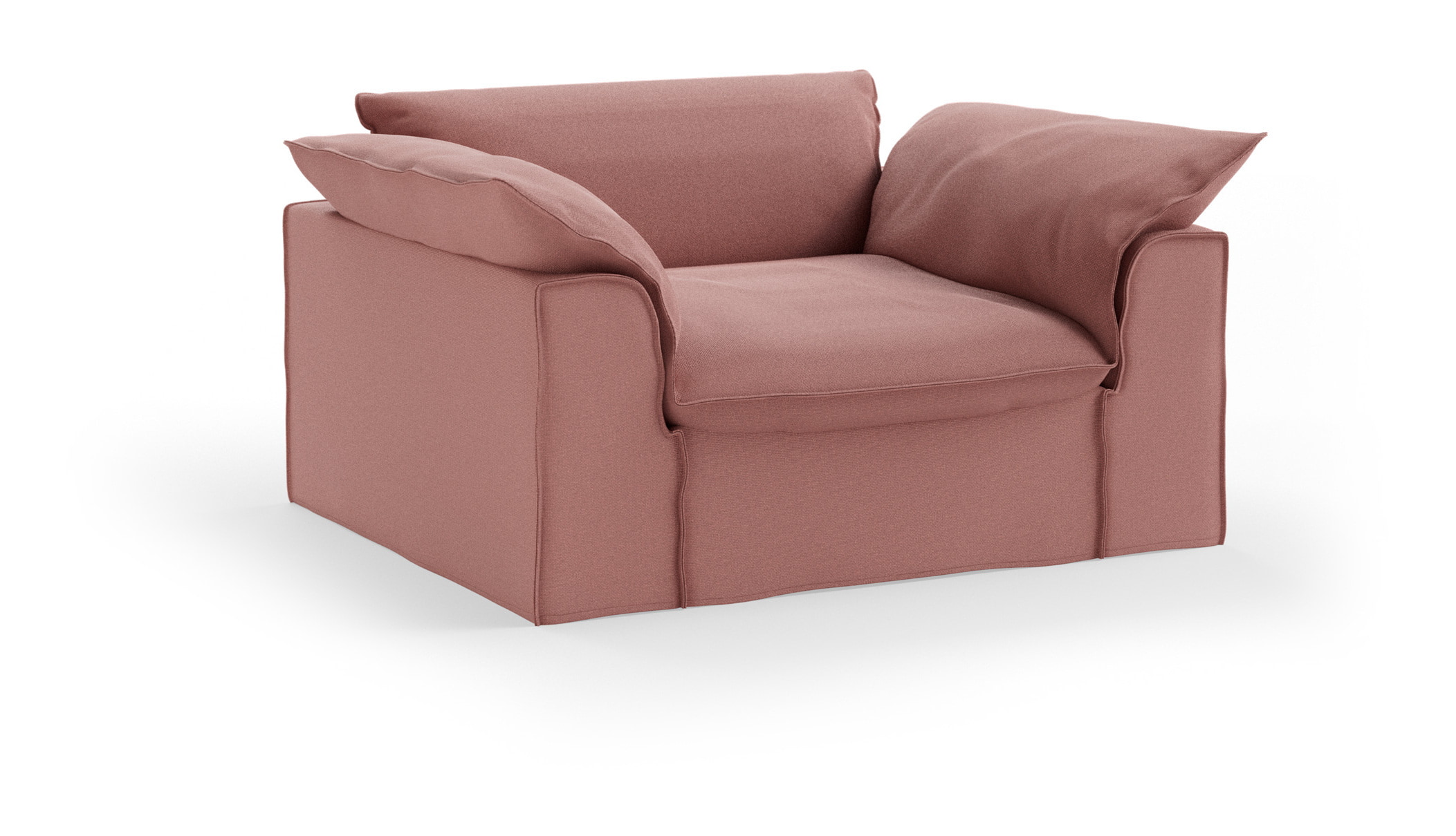 HKliving Loveseat Nomad Linnen, 139cm - Dusty Rose