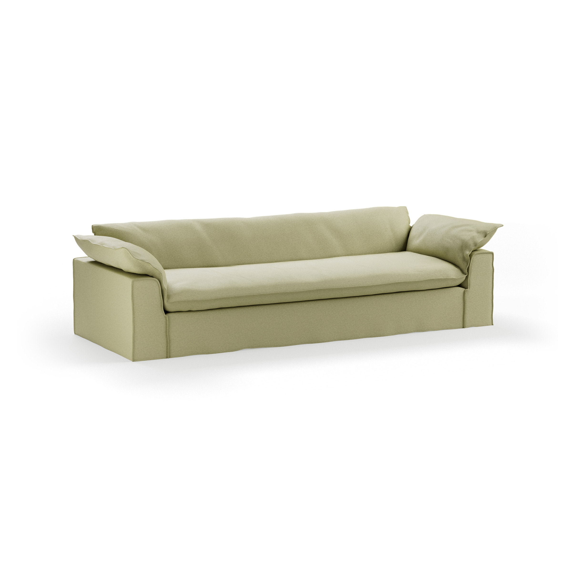 HKLIVING 3-zits Bank Nomad 305cm, Deco stof - Sage
