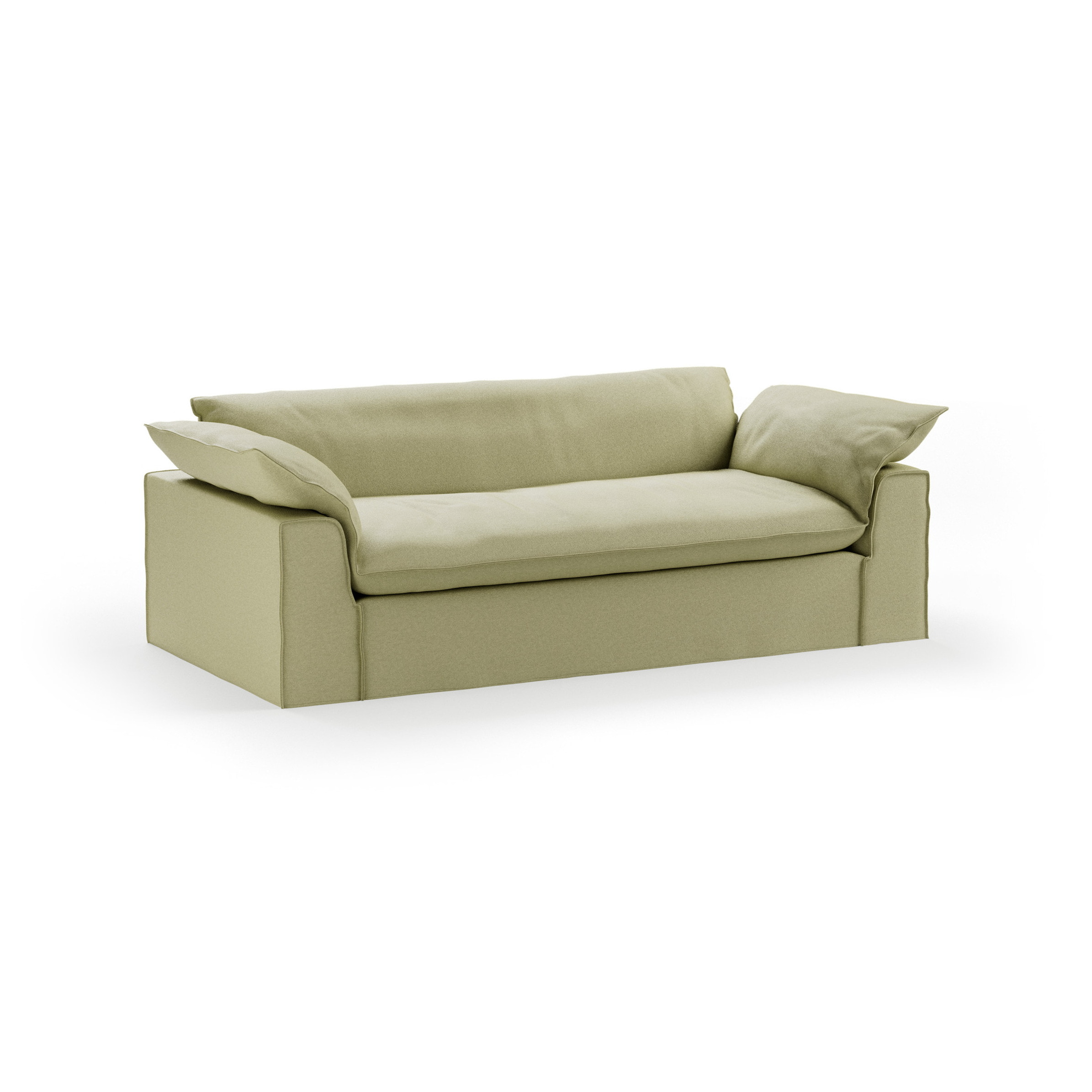 HKLIVING 3-zits Bank Nomad 244cm, Deco stof - Sage