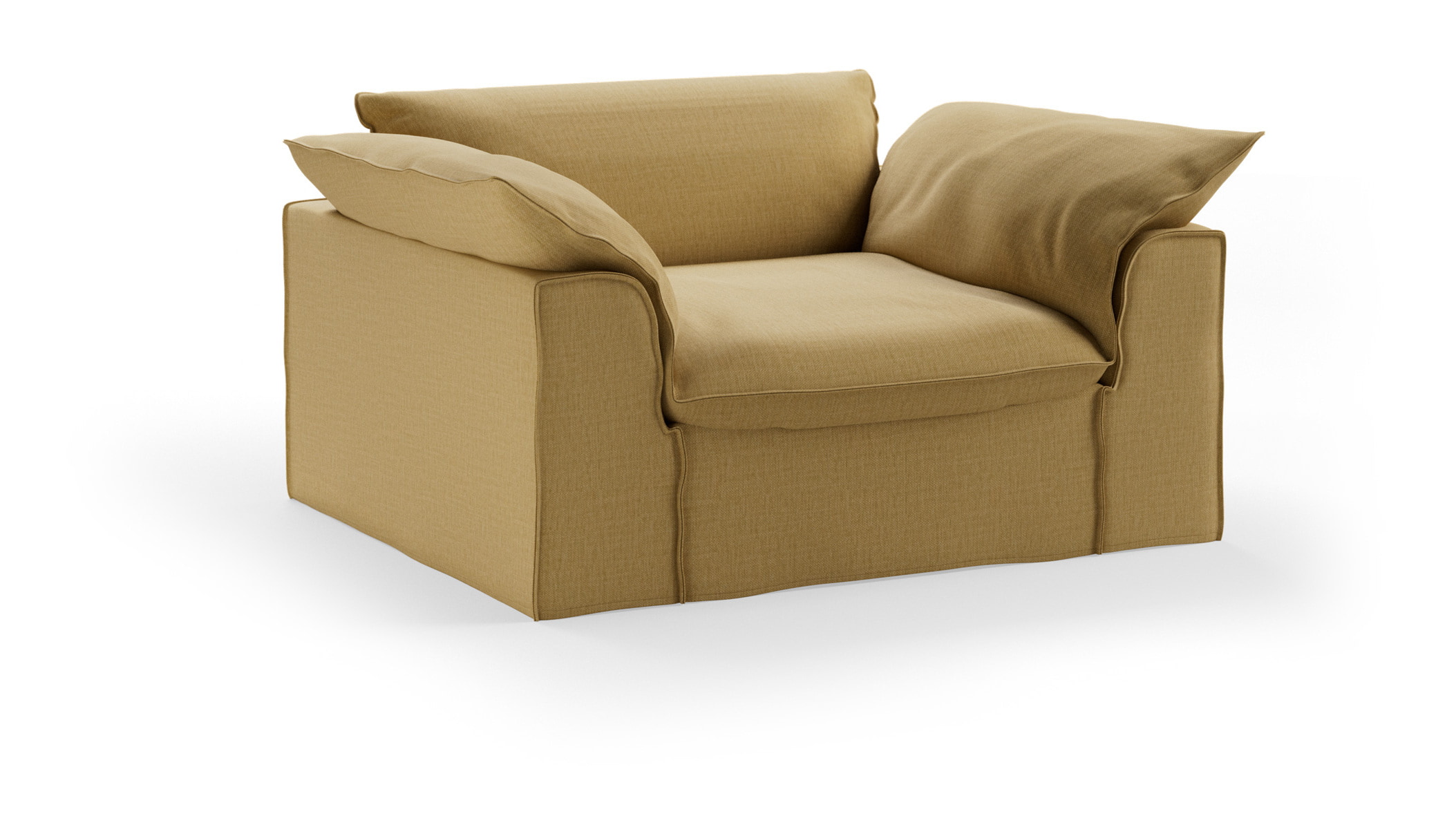 HKliving Loveseat Nomad Coccon stof, 139cm - Beige