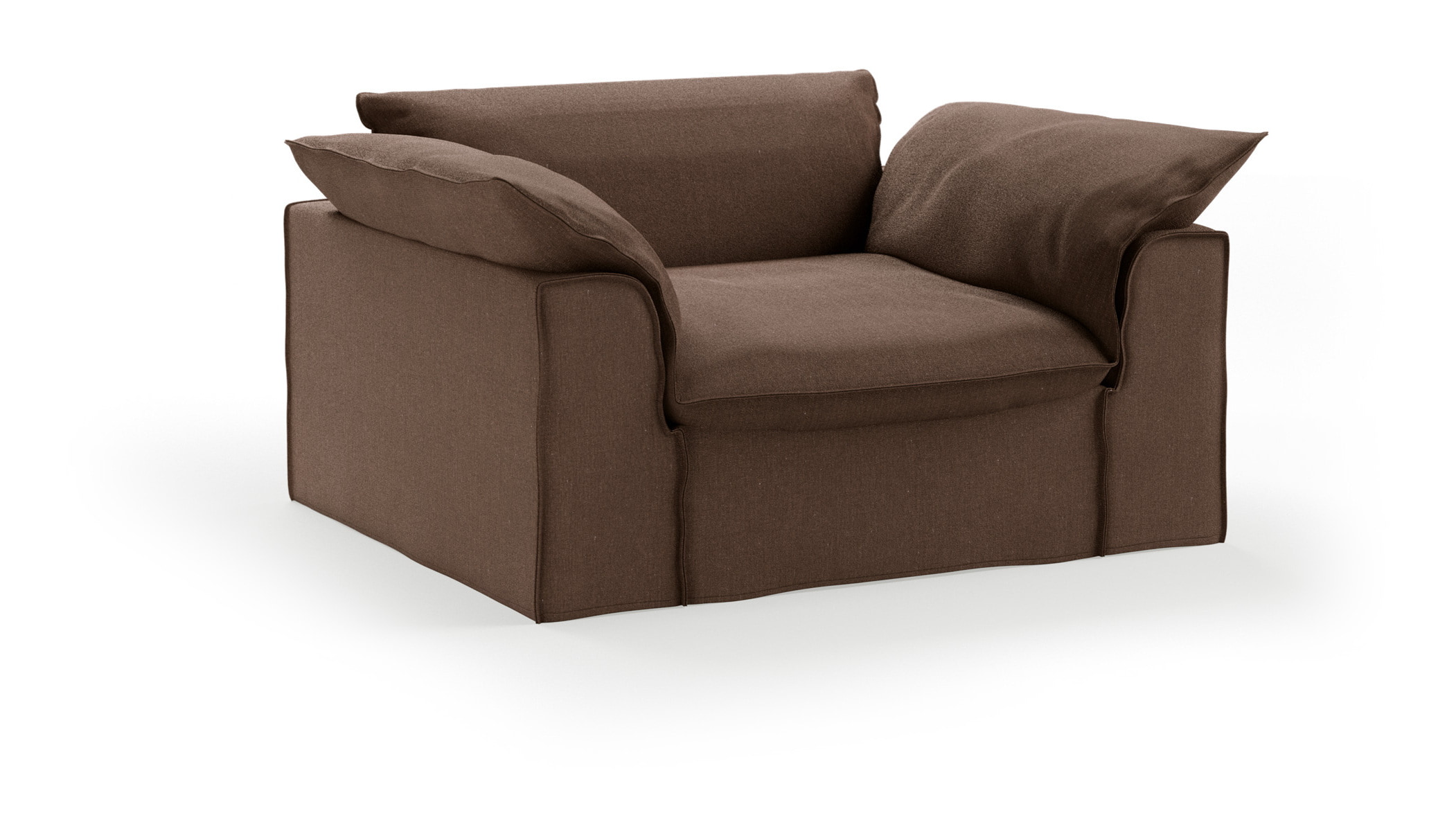 HKliving Loveseat Nomad Whisper stof, 139cm - Quicksand