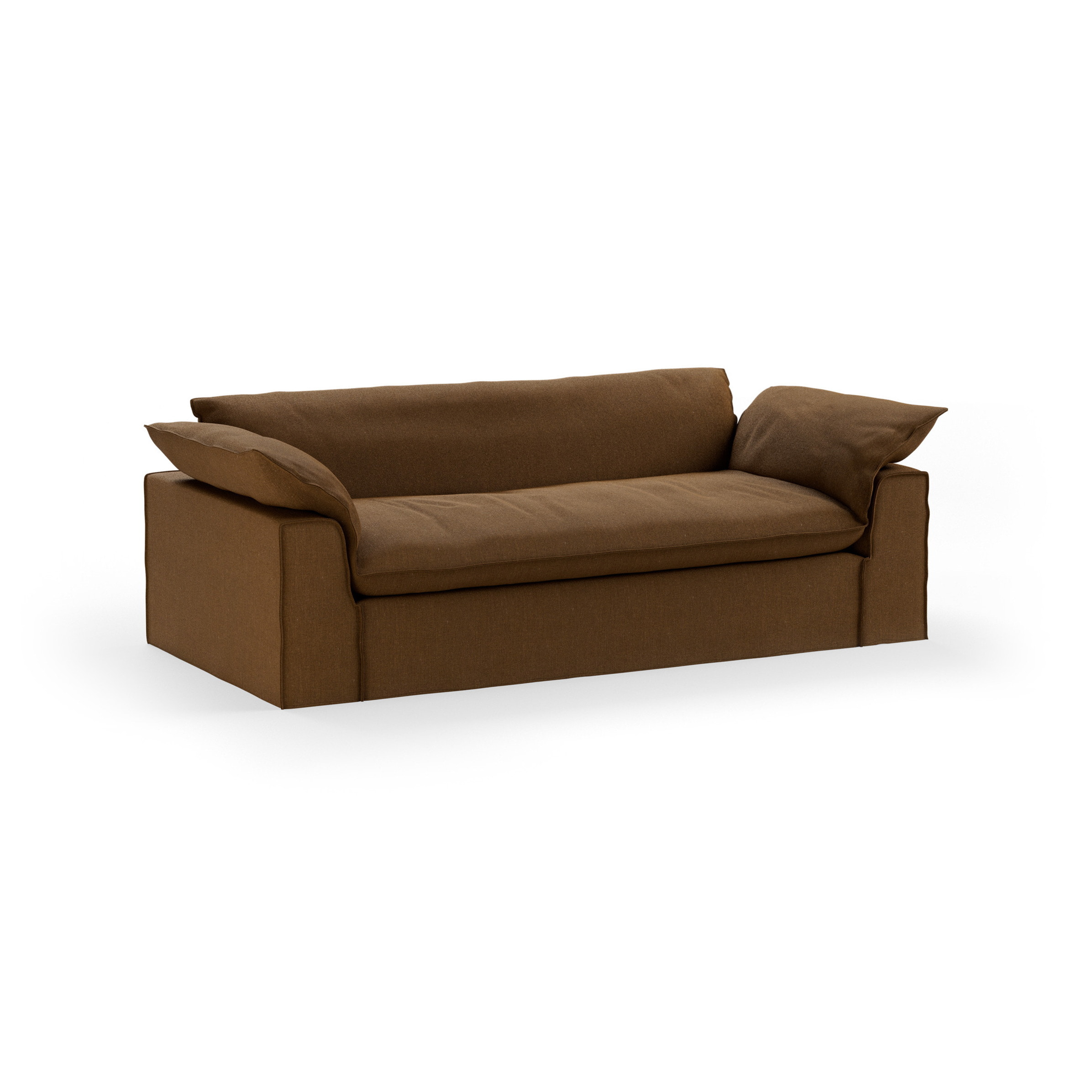 HKLIVING 3-zits Bank Nomad 244cm, Whisper stof - Cassave