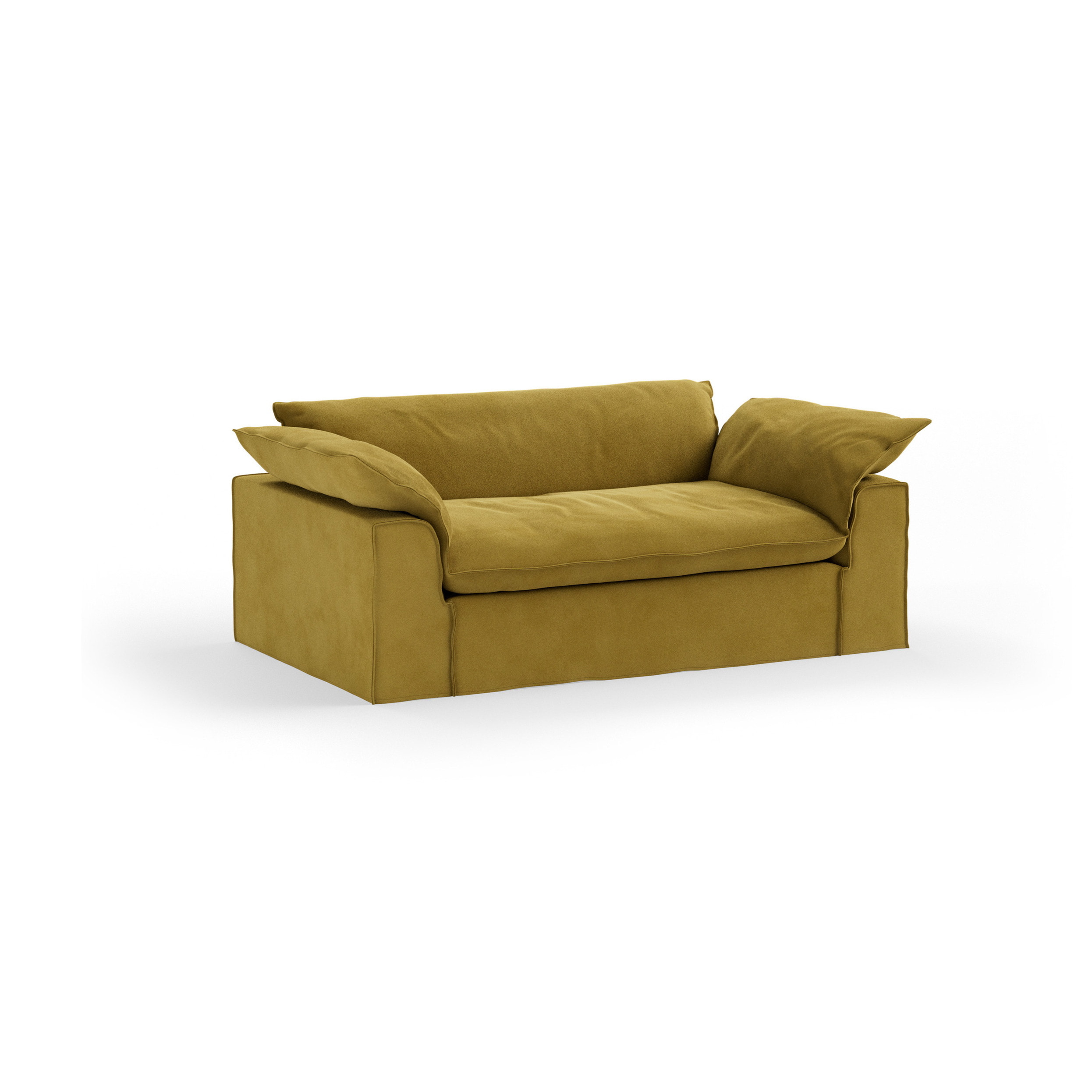 HKLIVING 2-zits Bank Nomad 204cm, Velvet - Thai Curry