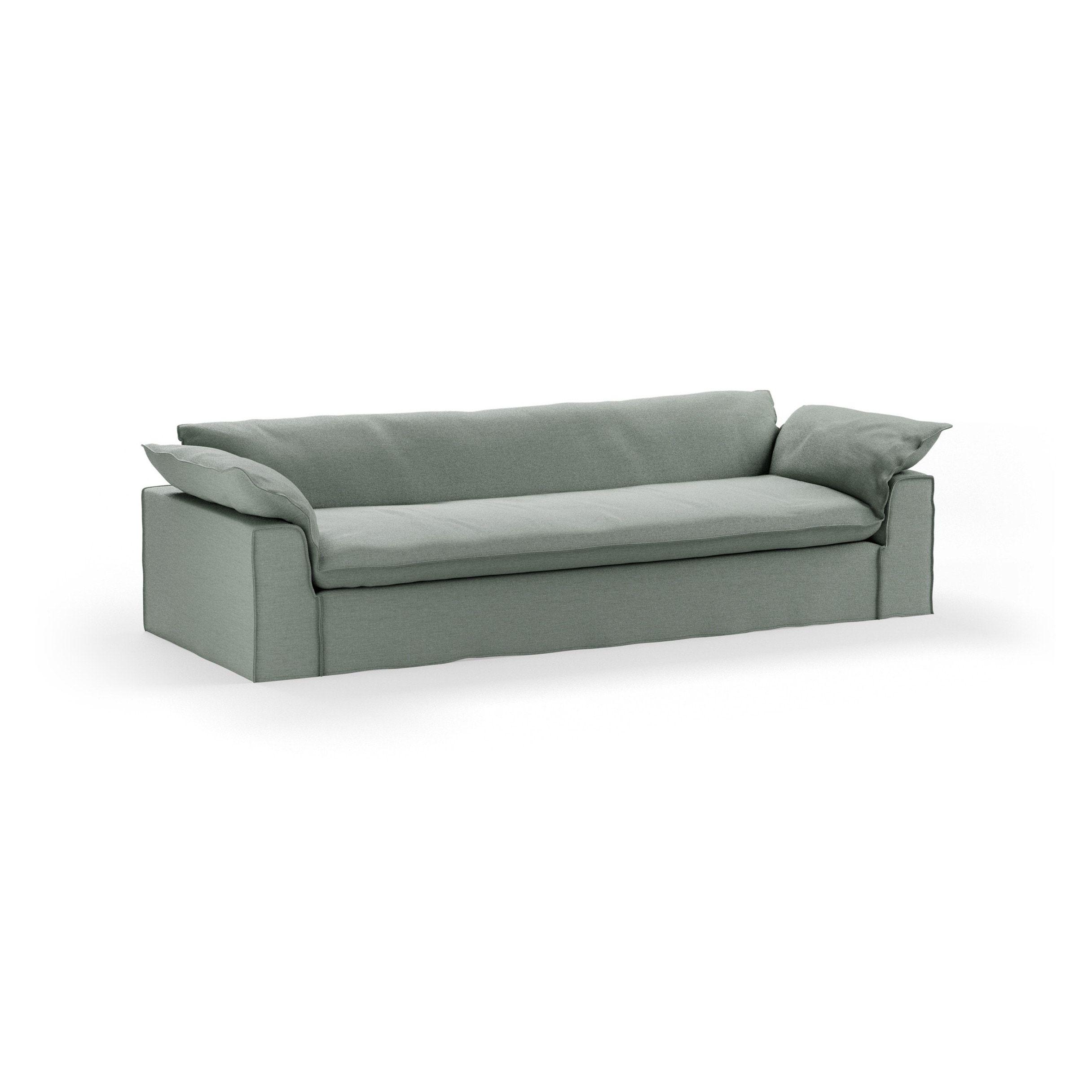 HKLIVING 3-zits Bank Nomad 305cm, Dallas stof - Breeze