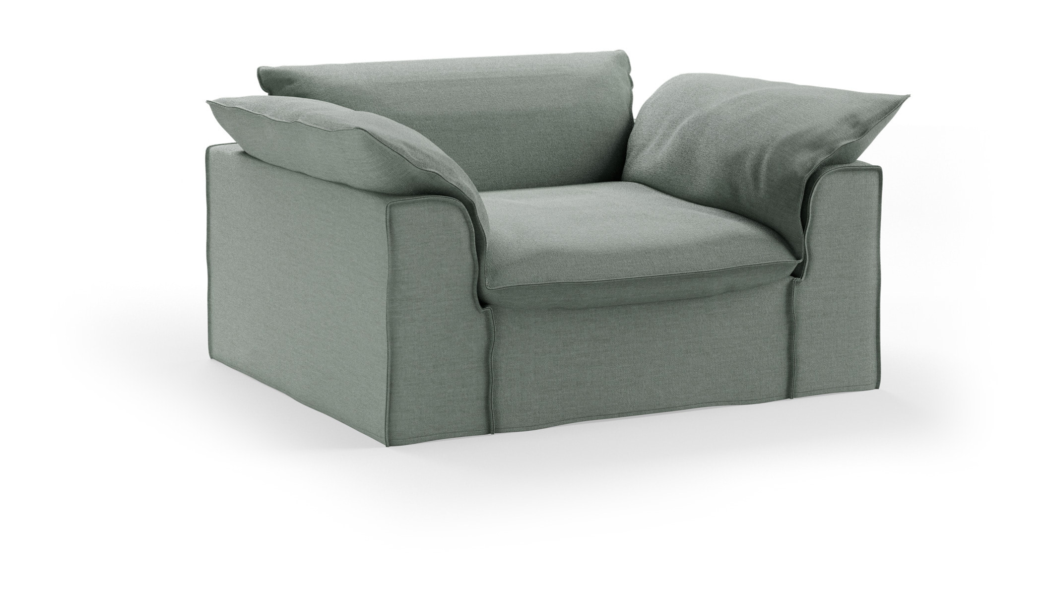 HKliving Loveseat Nomad Dallas stof, 139cm - Breeze