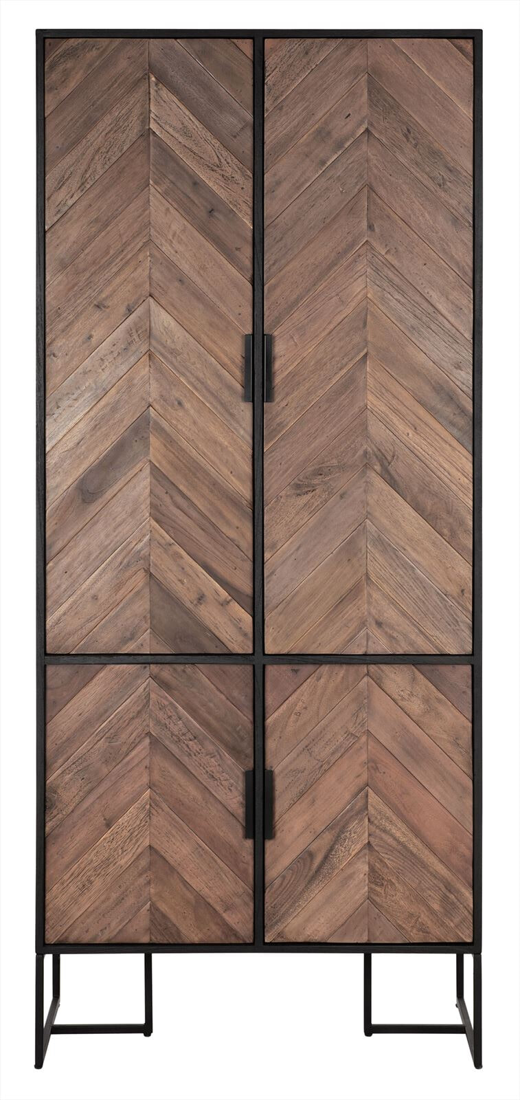 DTP Home Opbergkast 'Criss Cross' Hout en staal, 185 x 80cm
