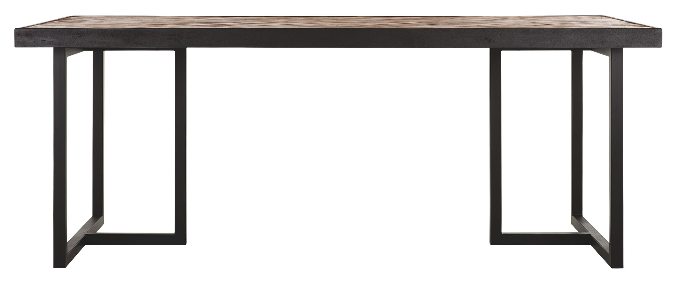 DTP Home Eettafel 'Criss Cross' Hout en staal, 200 x 100cm