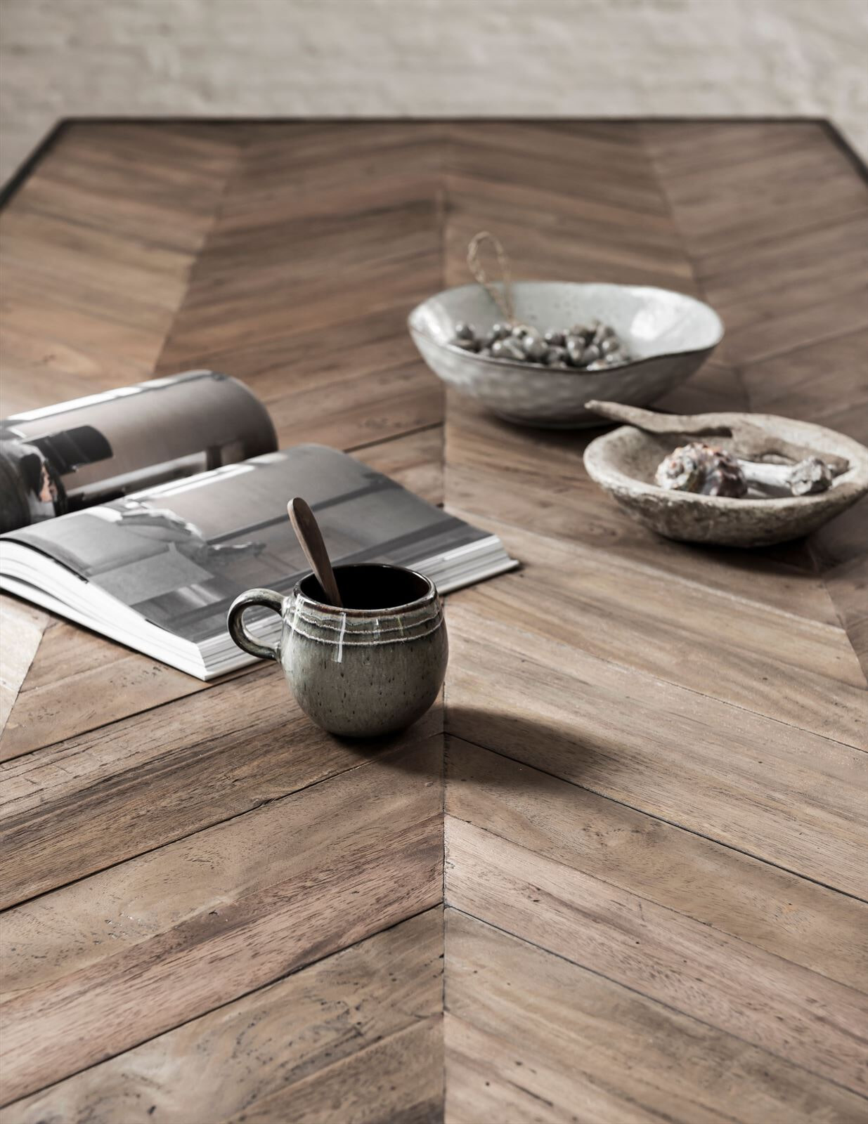 DTP Home Eettafel 'Criss Cross' Hout en staal, 240 x 100cm