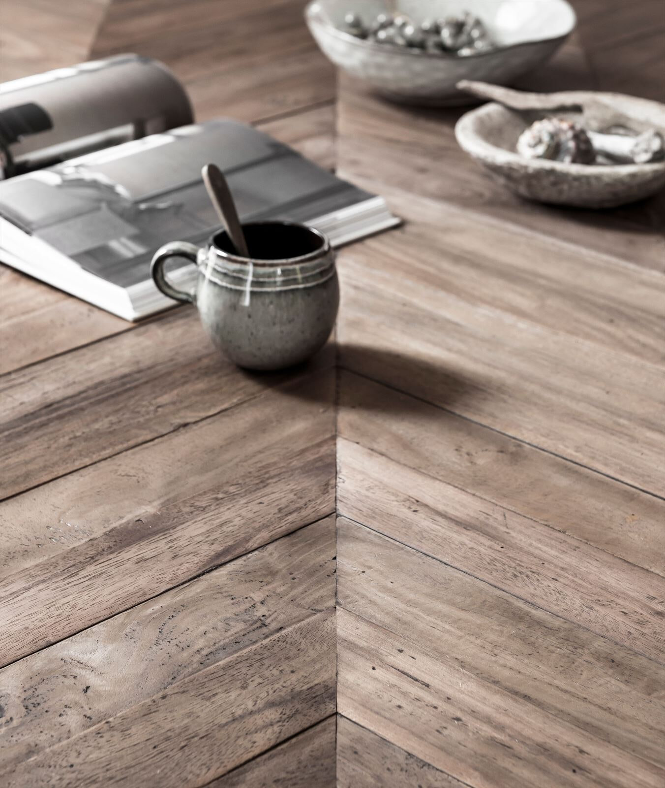 DTP Home Eettafel 'Criss Cross' Hout en staal, 240 x 100cm