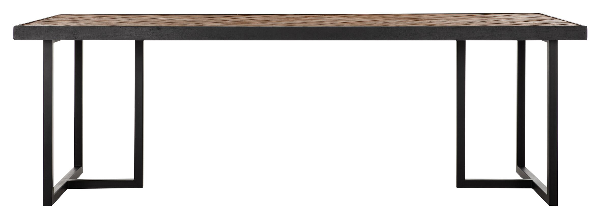 DTP Home Eettafel 'Criss Cross' Hout en staal, 240 x 100cm