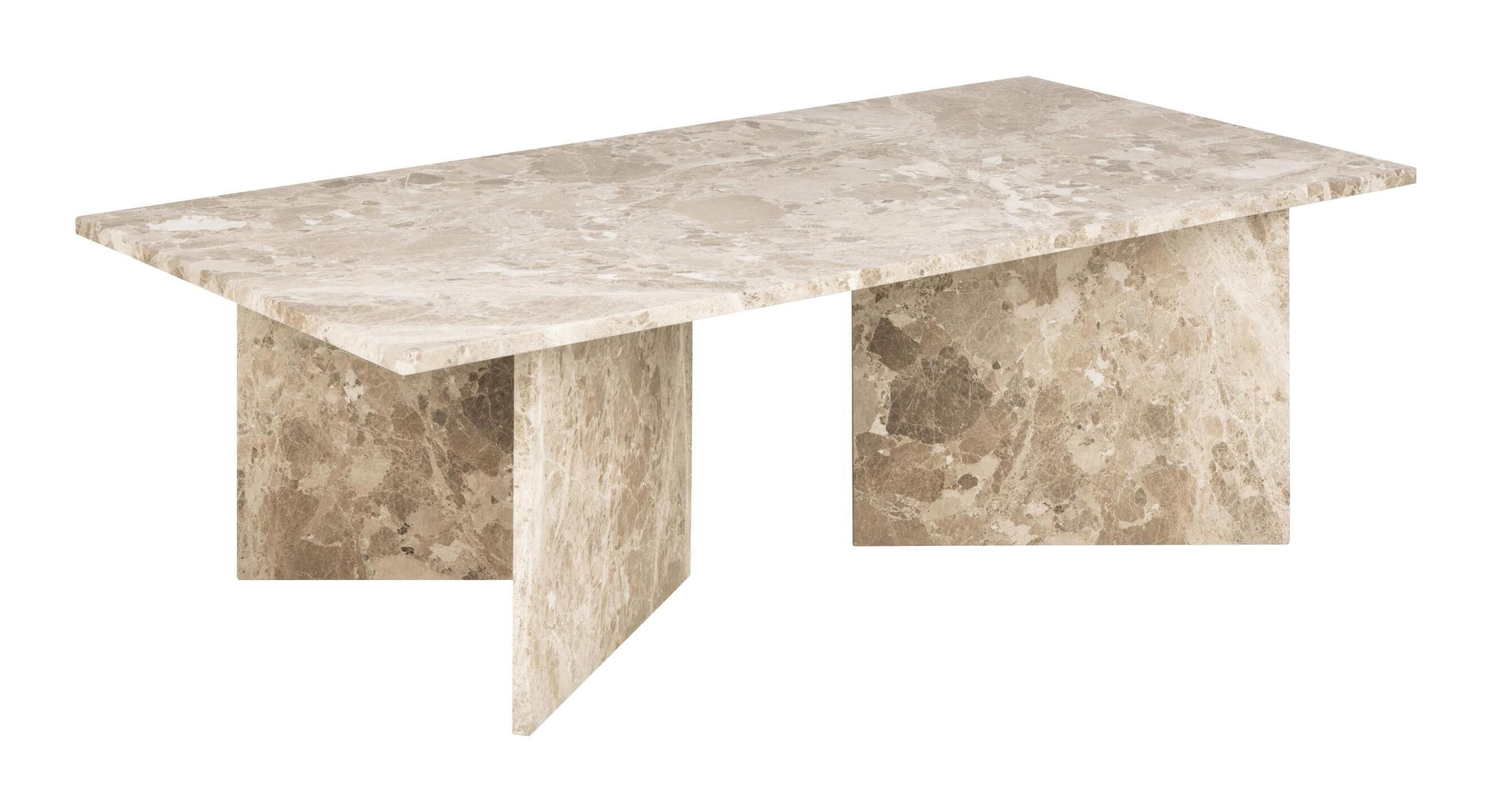 Bendt Salontafel 'Shaunika' Marmer, 140 x 70cm, kleur lattebruin lichtbruin, foto 2