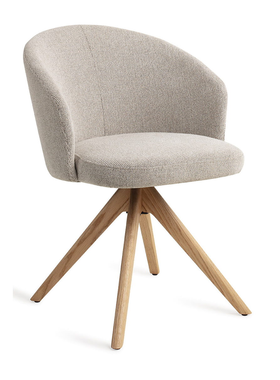 Jesper Home Draaibare Eetkamerstoel 'Niimi' Revolve Oak