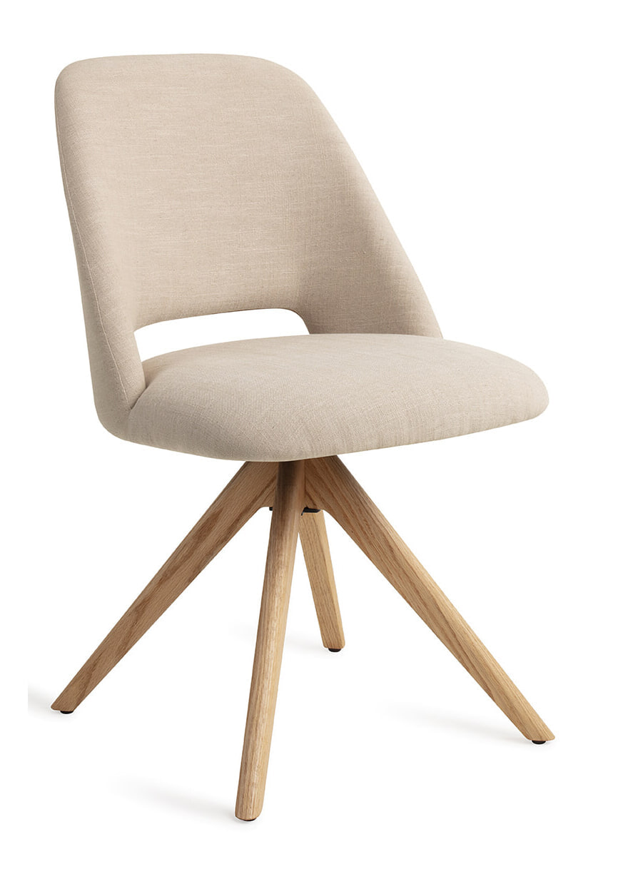 Jesper Home Draaibare Eetkamerstoel 'Sasue' Revolve Oak