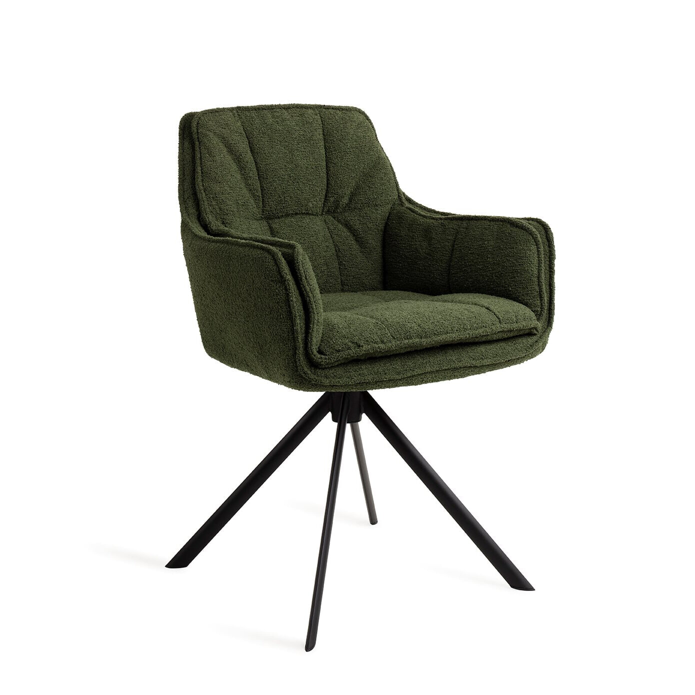 Jesper Home Eetkamerstoel Akune Draaibaar, Revolve Black - Evergreen