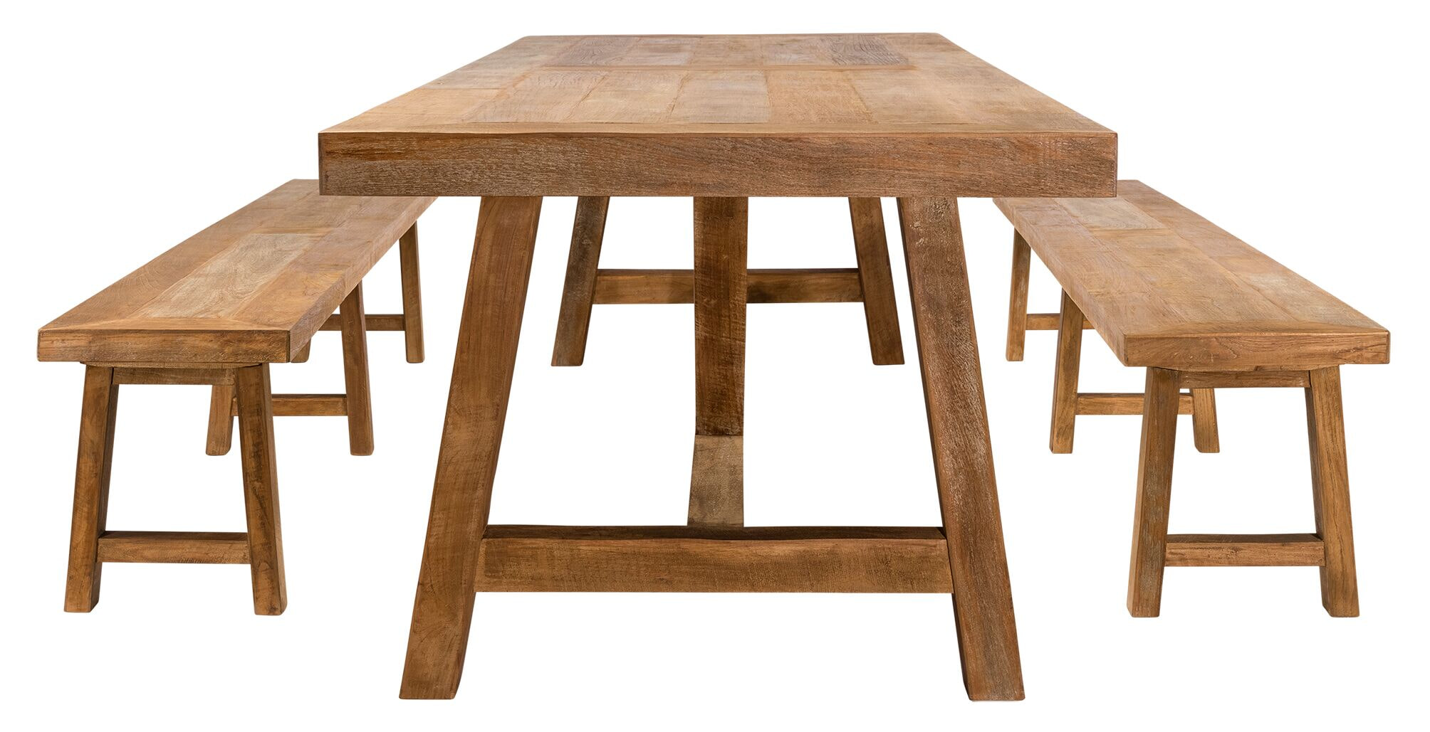 DTP Home Eetkamerbank 'Monastery' Teakhout, 220cm
