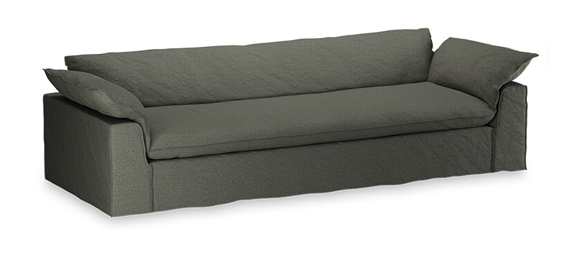 HKliving Hoes voor Bank Nomad 305cm, Katoen - Army Green