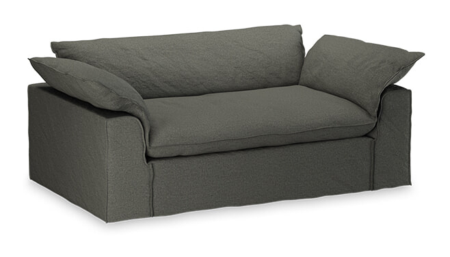 HKliving Hoes voor Bank Nomad Wander stof, 204cm - Army Green